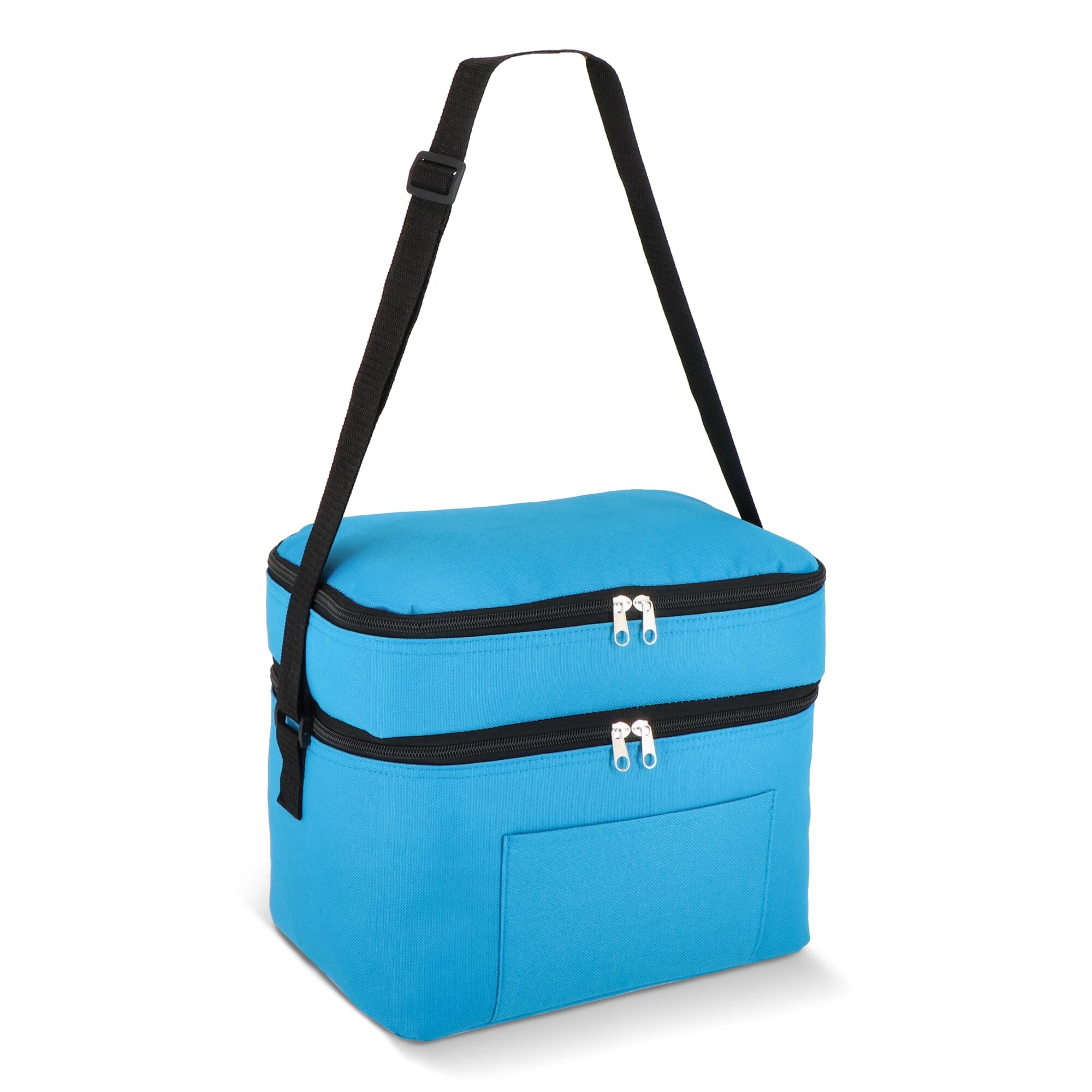 R-PET 600D Doppelfach-Kühltasche 30 x 20 x 24cm 12L