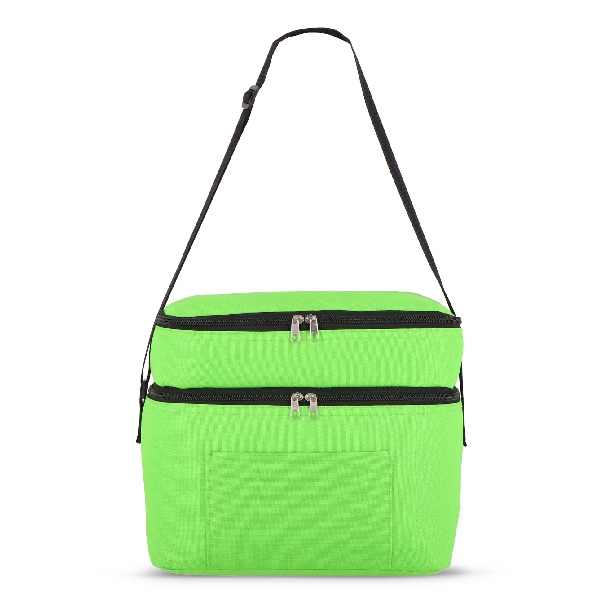 R-PET 600D Doppelfach-Kühltasche 30 x 20 x 24cm 12L