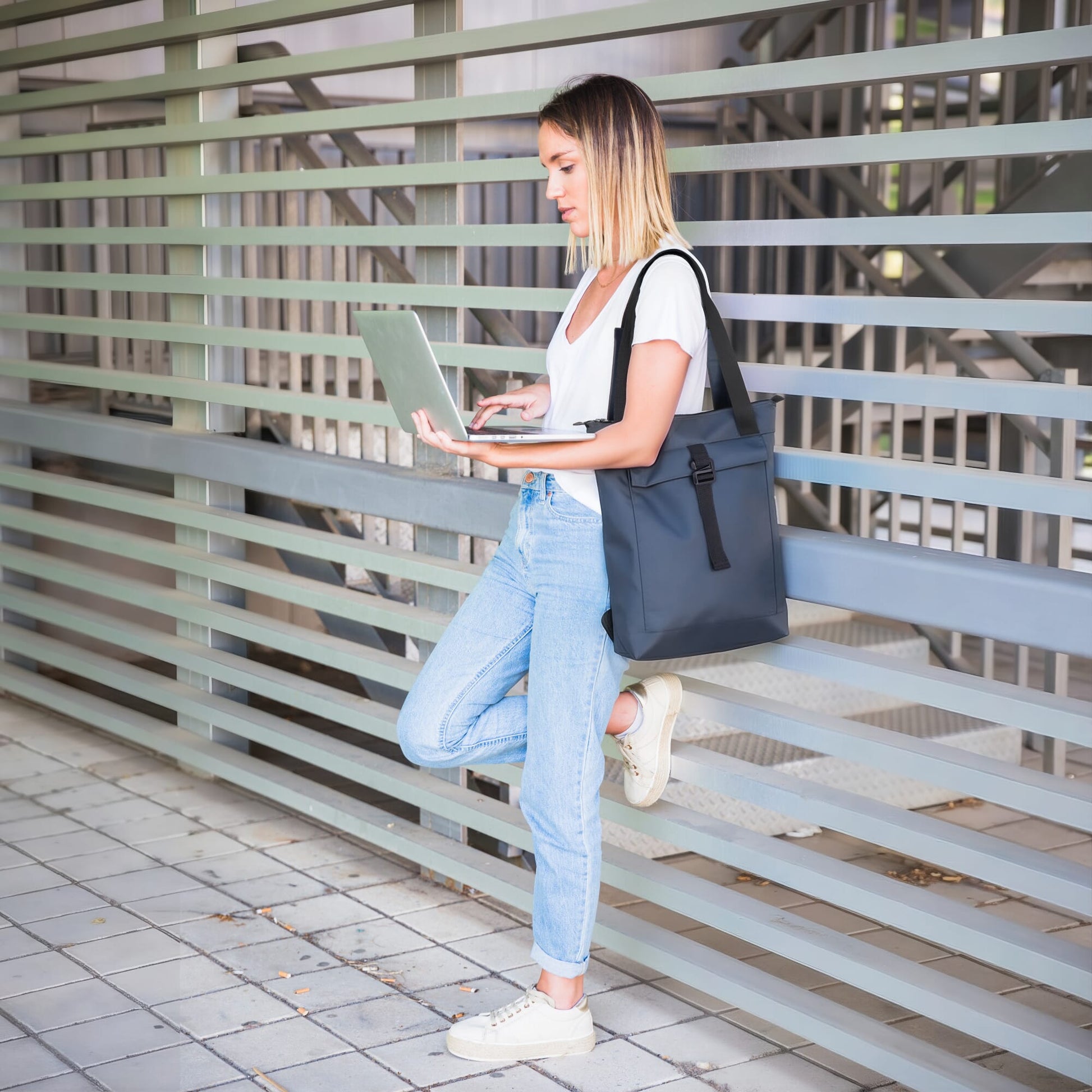 rPET 600D Navi Laptop-Rucksack 36 x 40 x 10 cm
