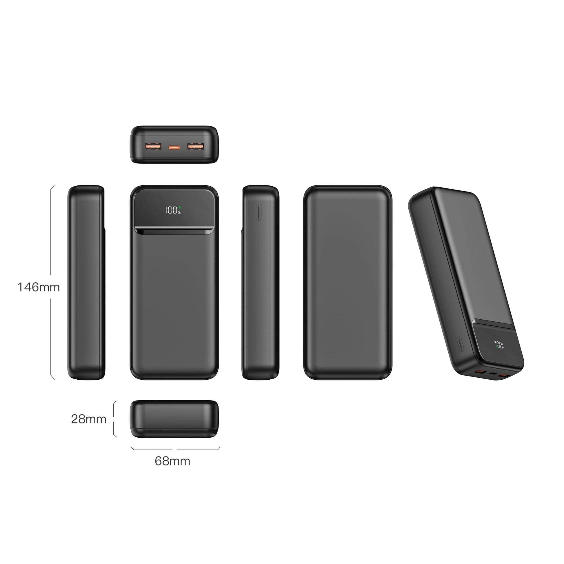 Nolu Powerbank mit LED-Anzeige 20000 mAh