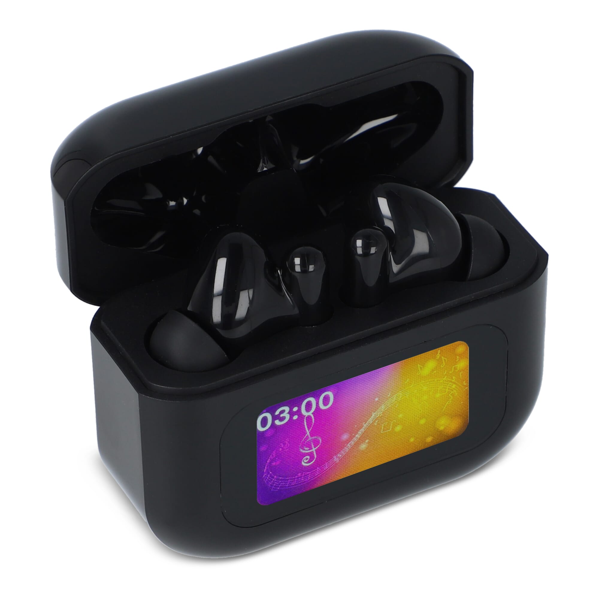 Kabellose ANC-Earbuds mit LCD-Touchscreen-Steuerung