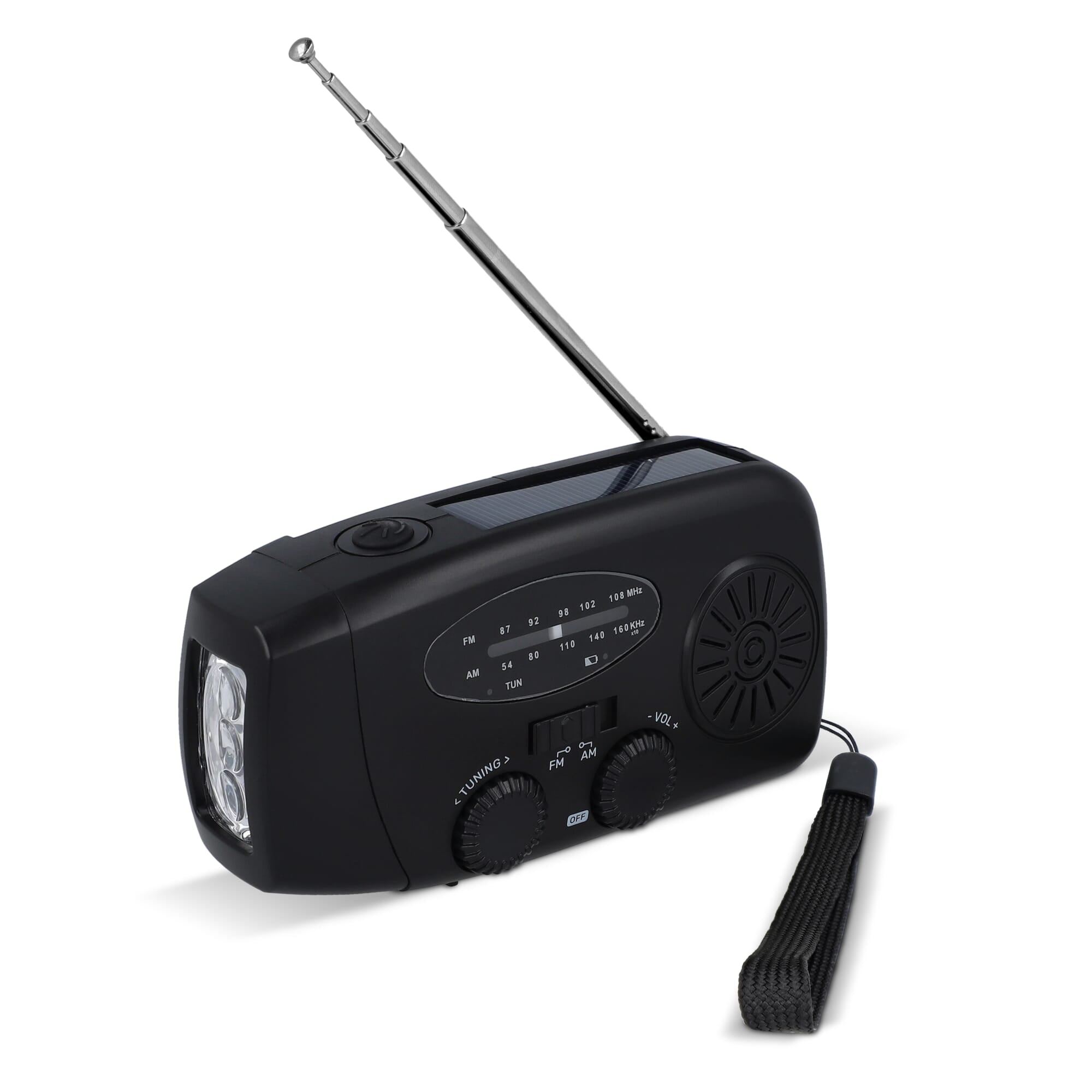 SafeSound Notfallradio mit Solar und Handaufzug
