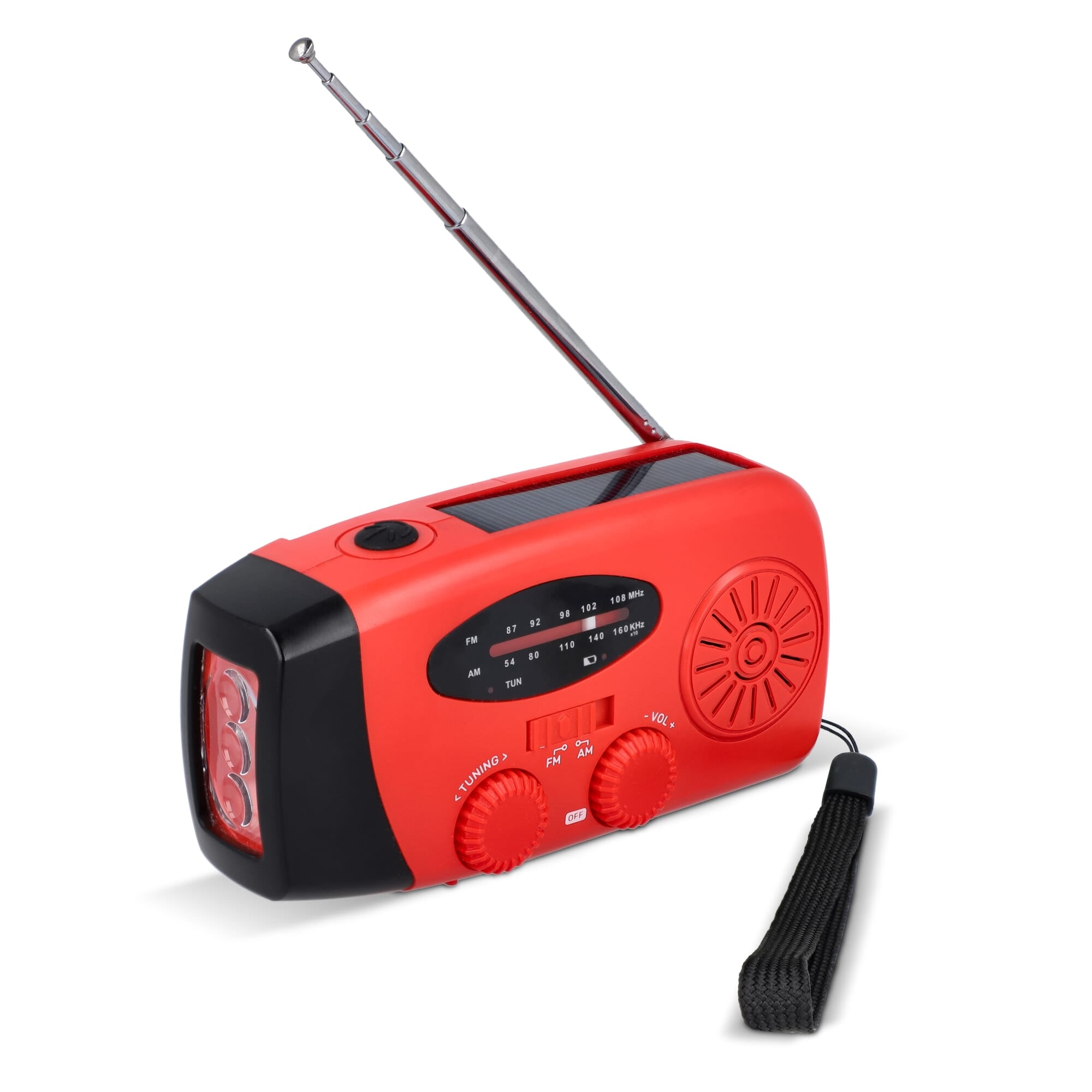 SafeSound Notfallradio mit Solar und Handaufzug