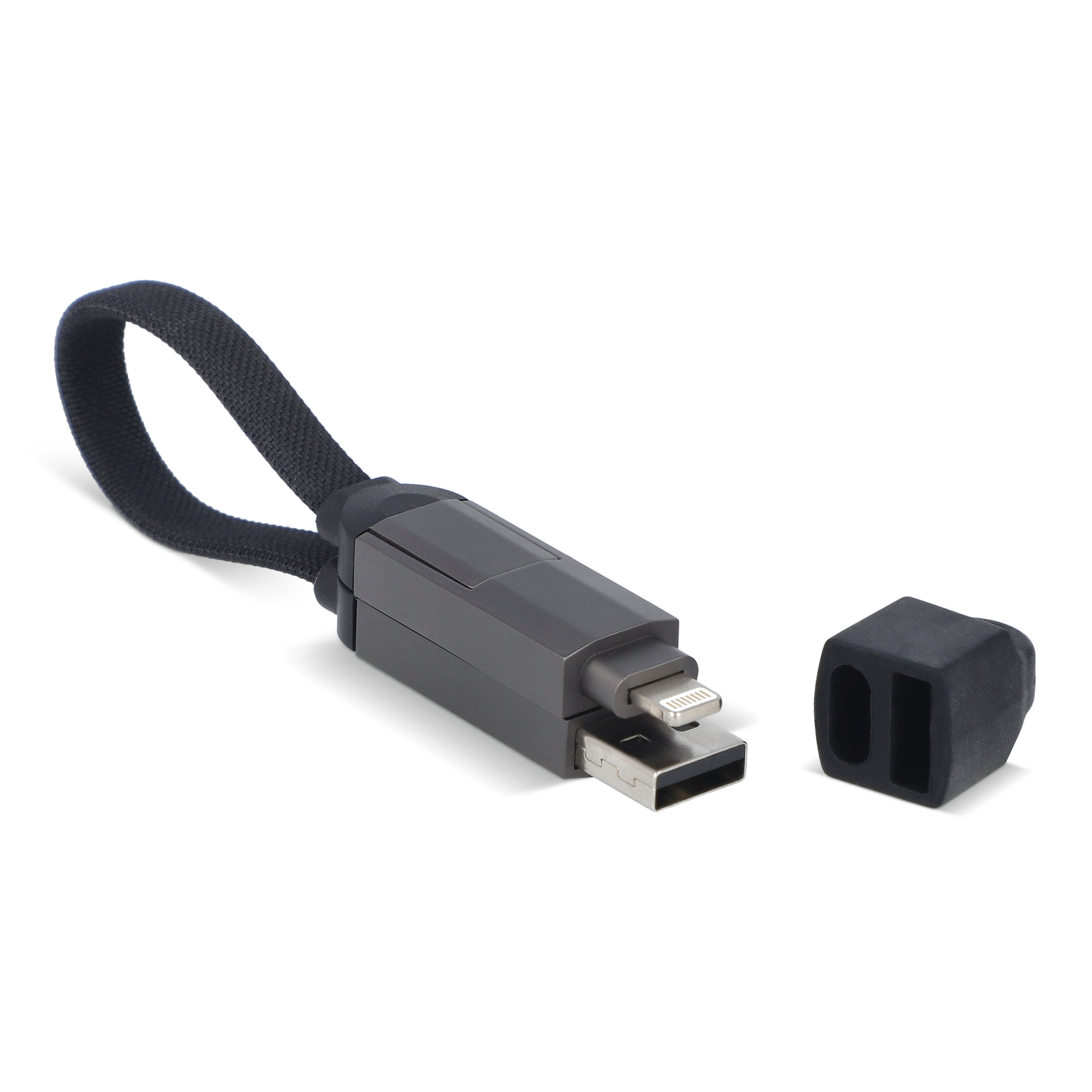 4-in-1 Ladekabel Schlüsselanhänger 60 W