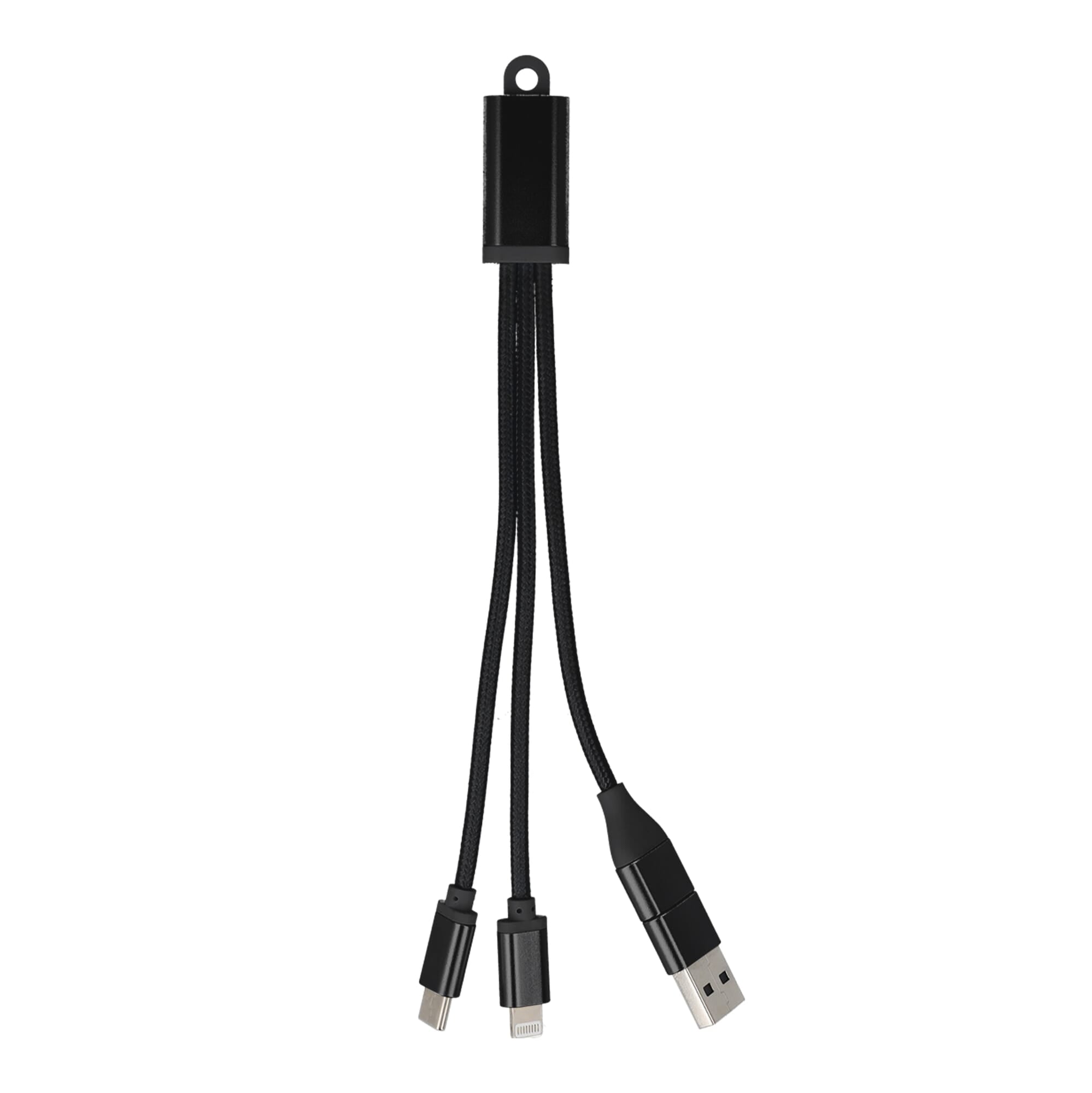 2-in-1-Ladekabel USB-A/C zu USB-C & Lightning Aluminium