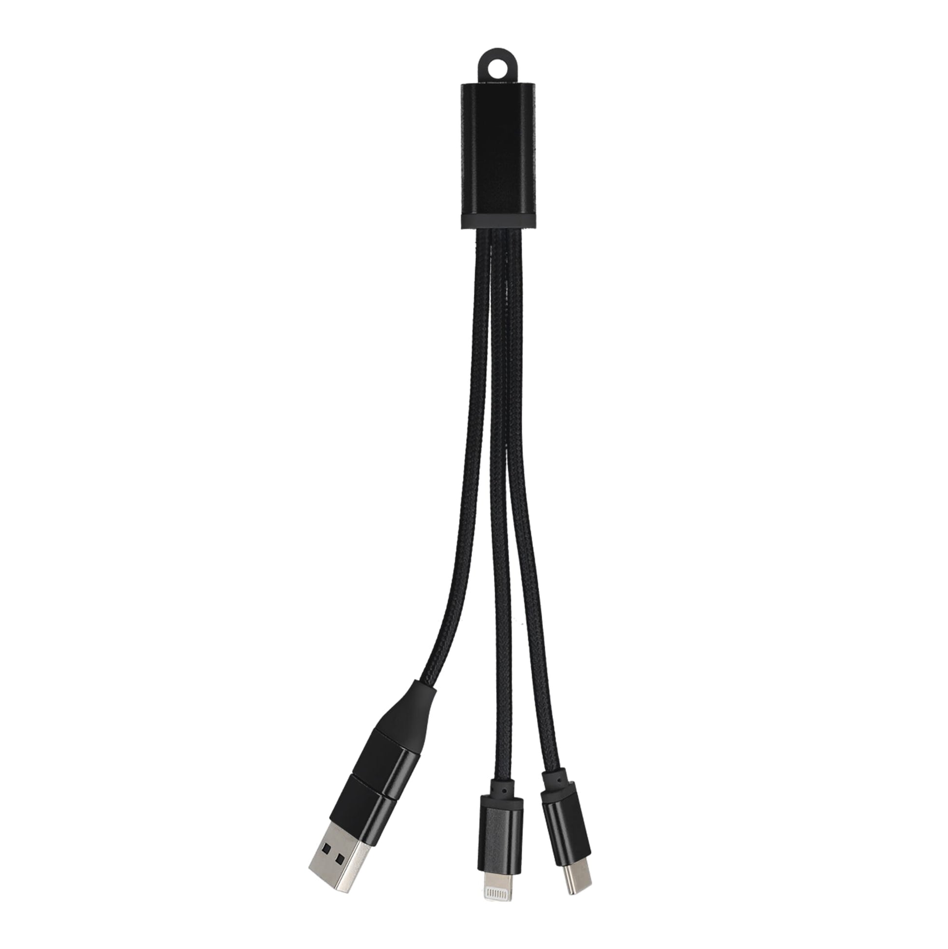 2-in-1-Ladekabel USB-A/C zu USB-C & Lightning Aluminium