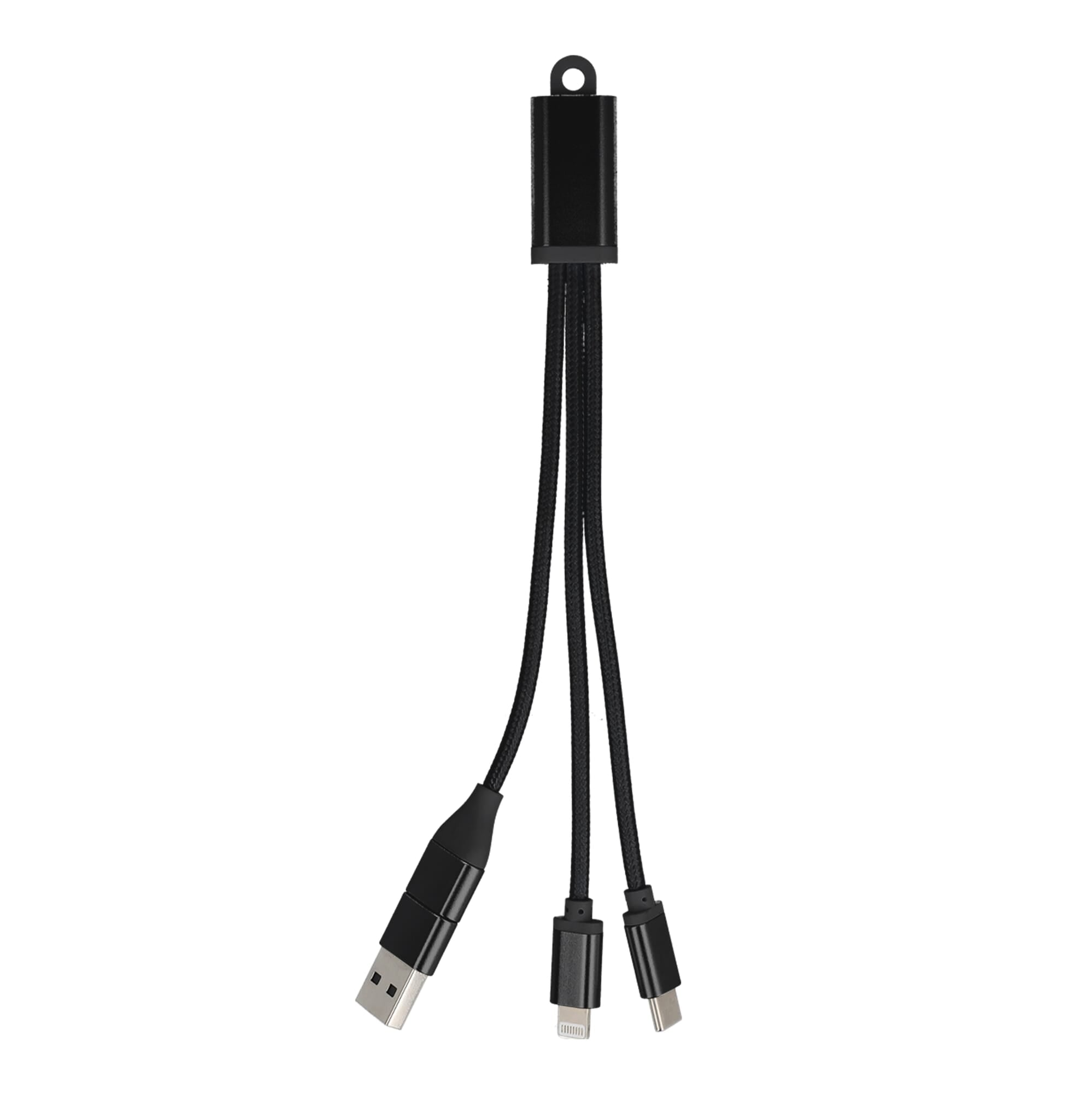 2-in-1-Ladekabel USB-A/C zu USB-C & Lightning Aluminium