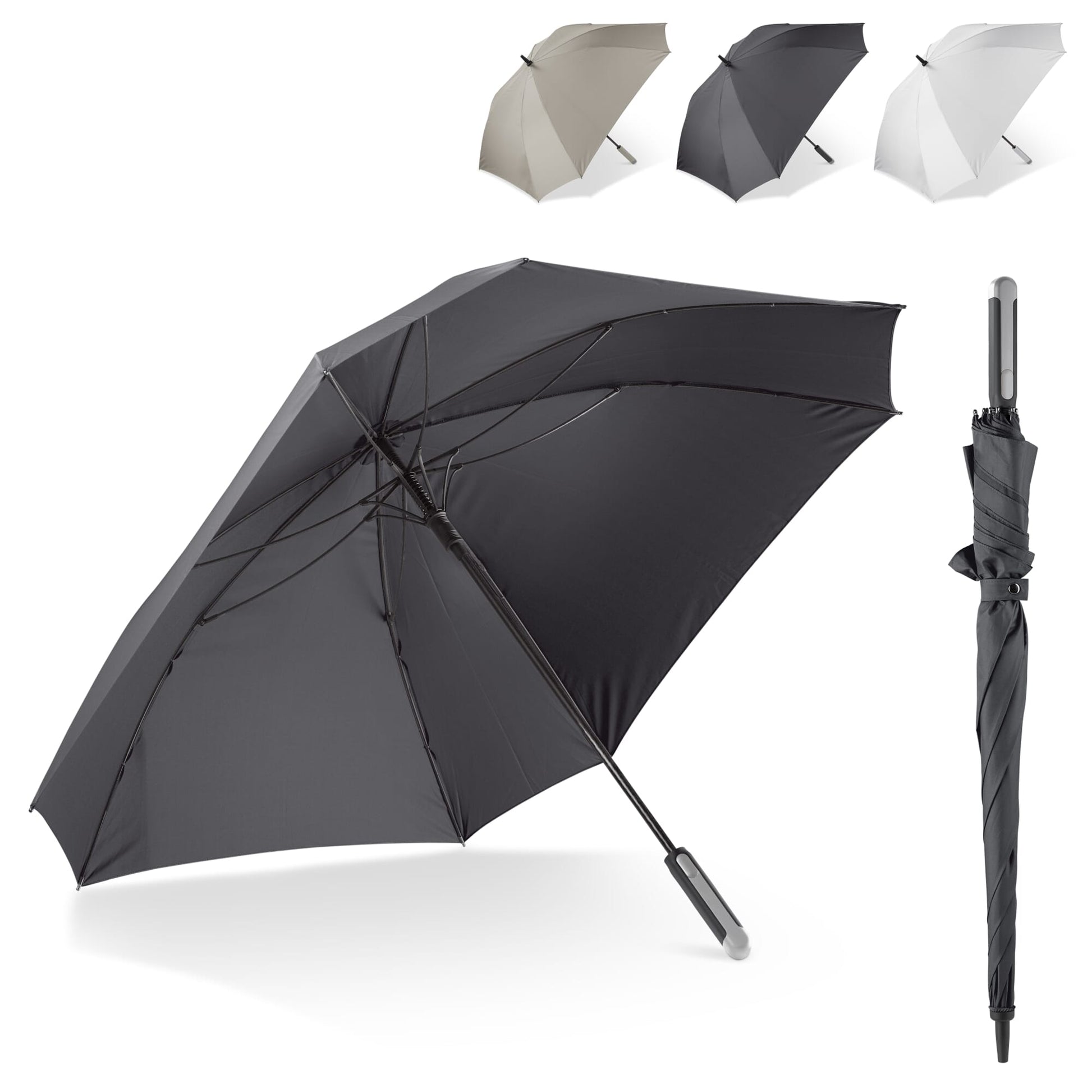 Luxus 27" quadratischer Regenschirm mit Hülle