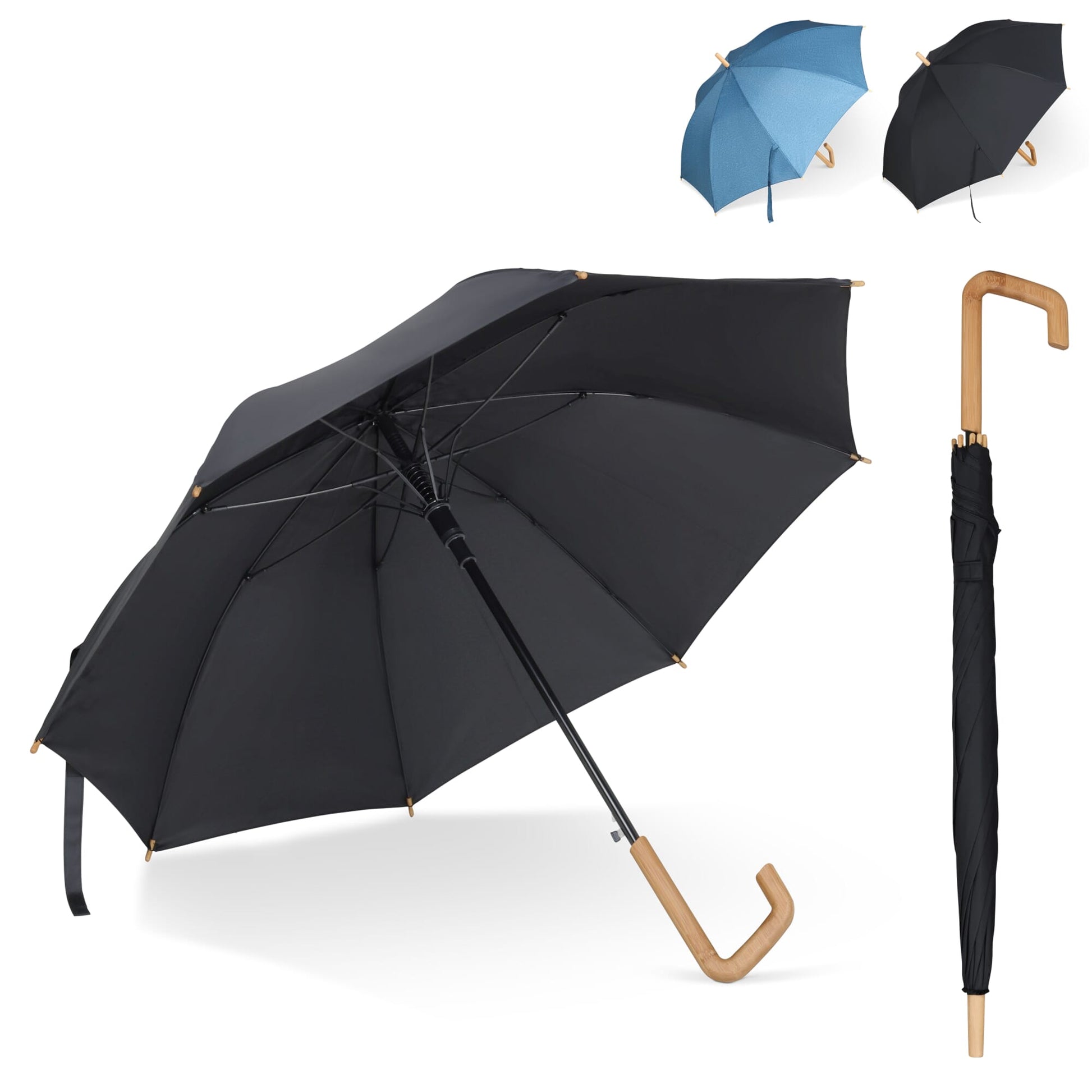 23" Regenschirm aus R-PET-Material mit Automatiköffnung