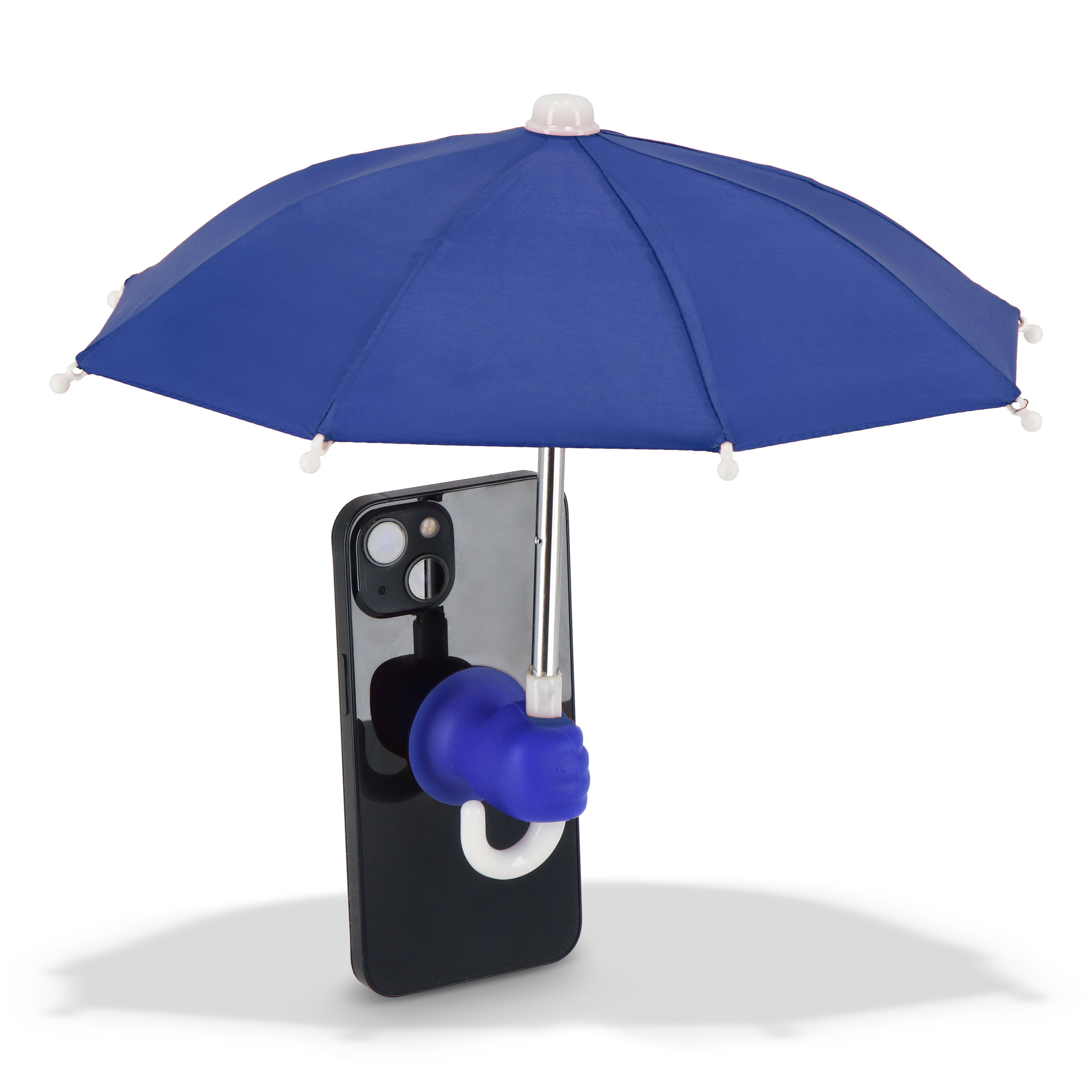 Smartphone Sonnen- & Regenschirm mit Saugnapfhalterung