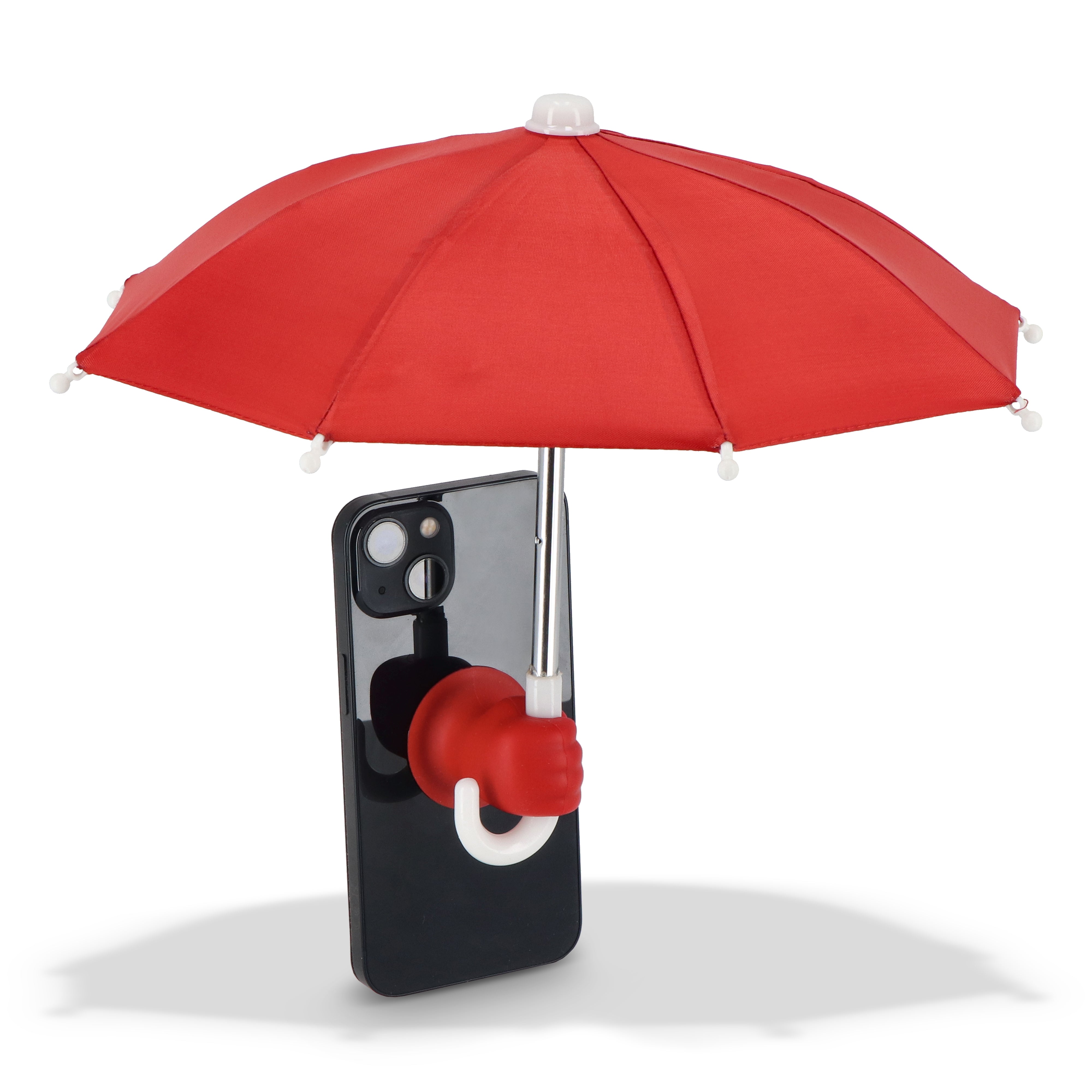 Smartphone Sonnen- & Regenschirm mit Saugnapfhalterung
