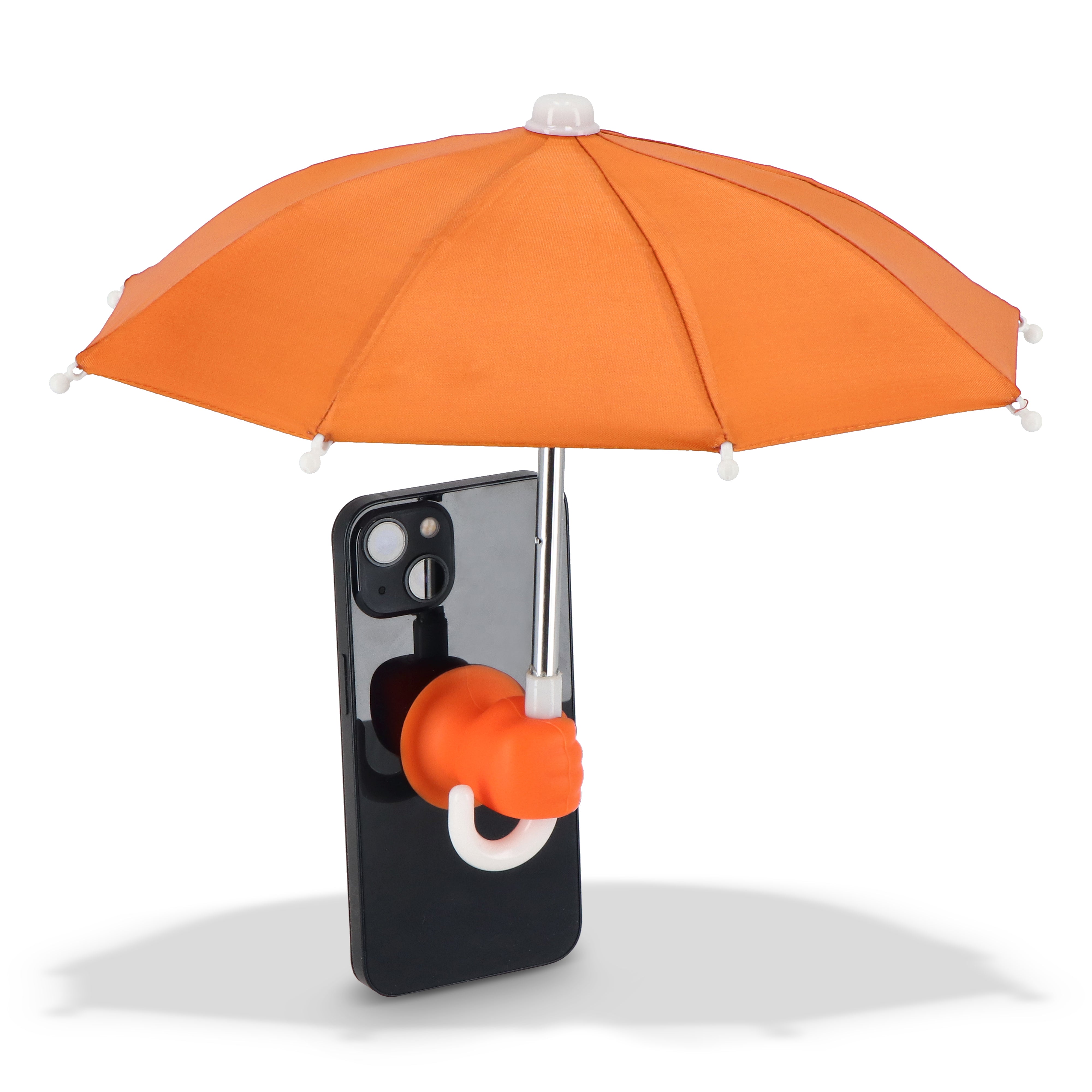 Smartphone Sonnen- & Regenschirm mit Saugnapfhalterung