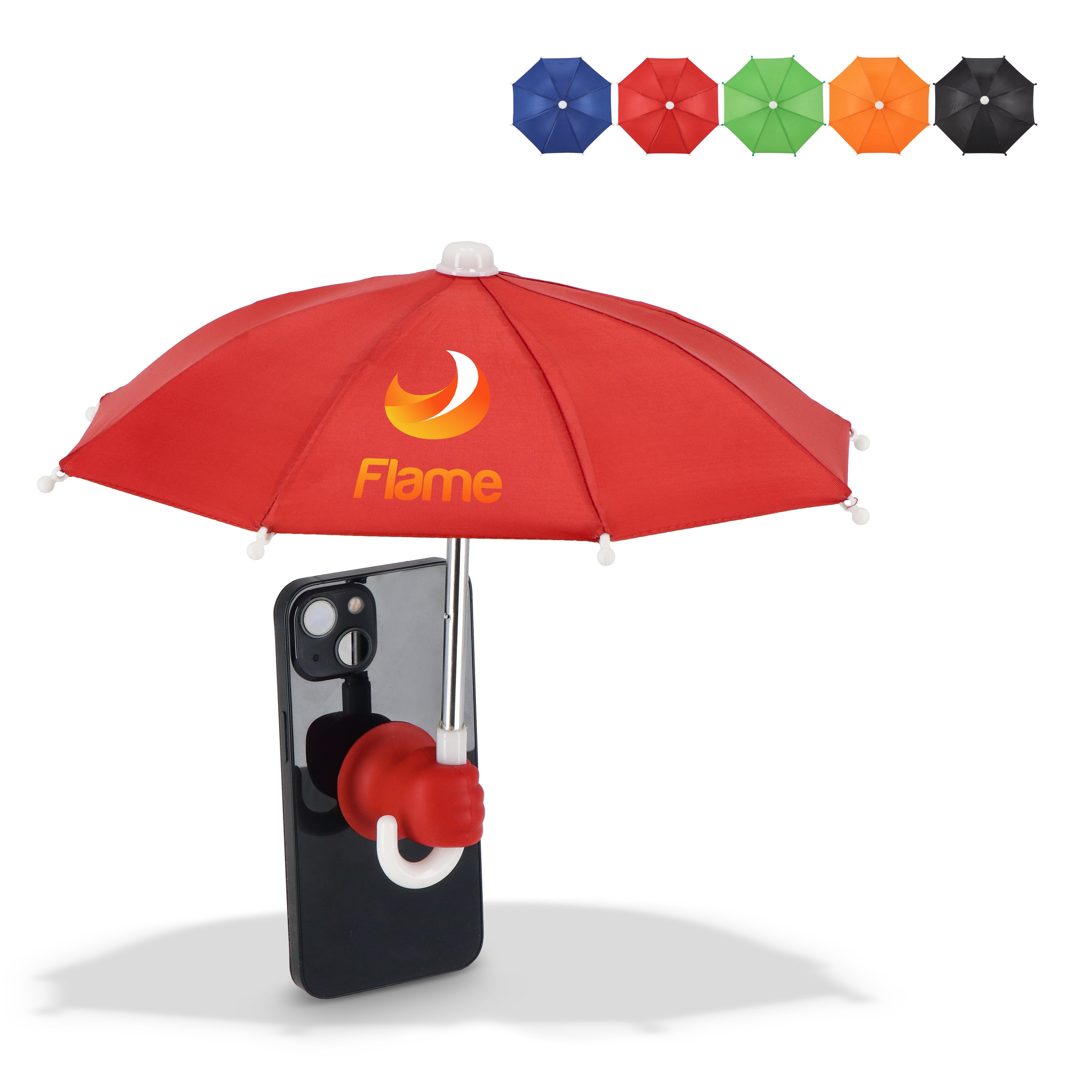 Smartphone Sonnen- & Regenschirm mit Saugnapfhalterung