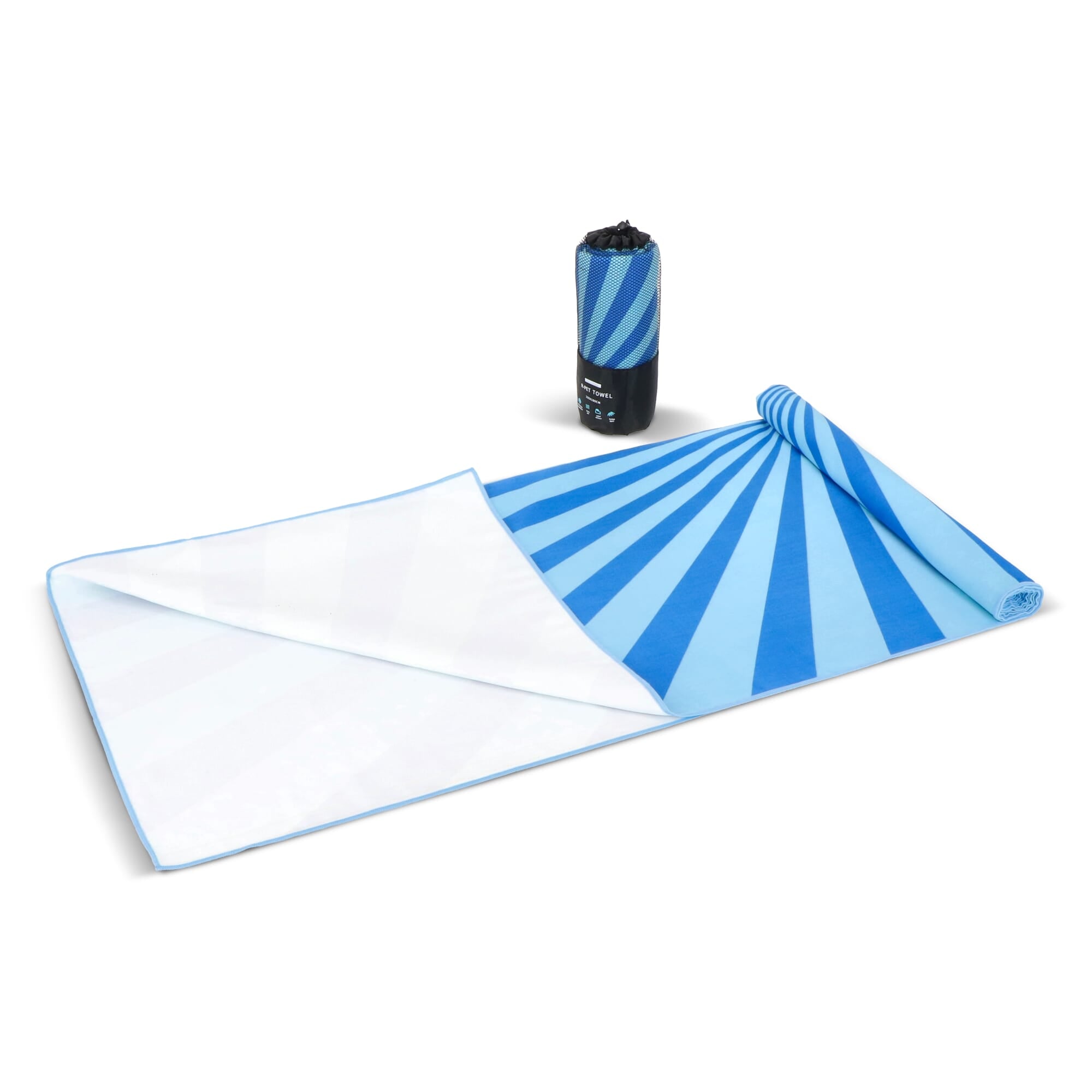 R-PET-Schnelltrocknungs-Strandtuch 100 × 180 cm, Sublimationsdruck
