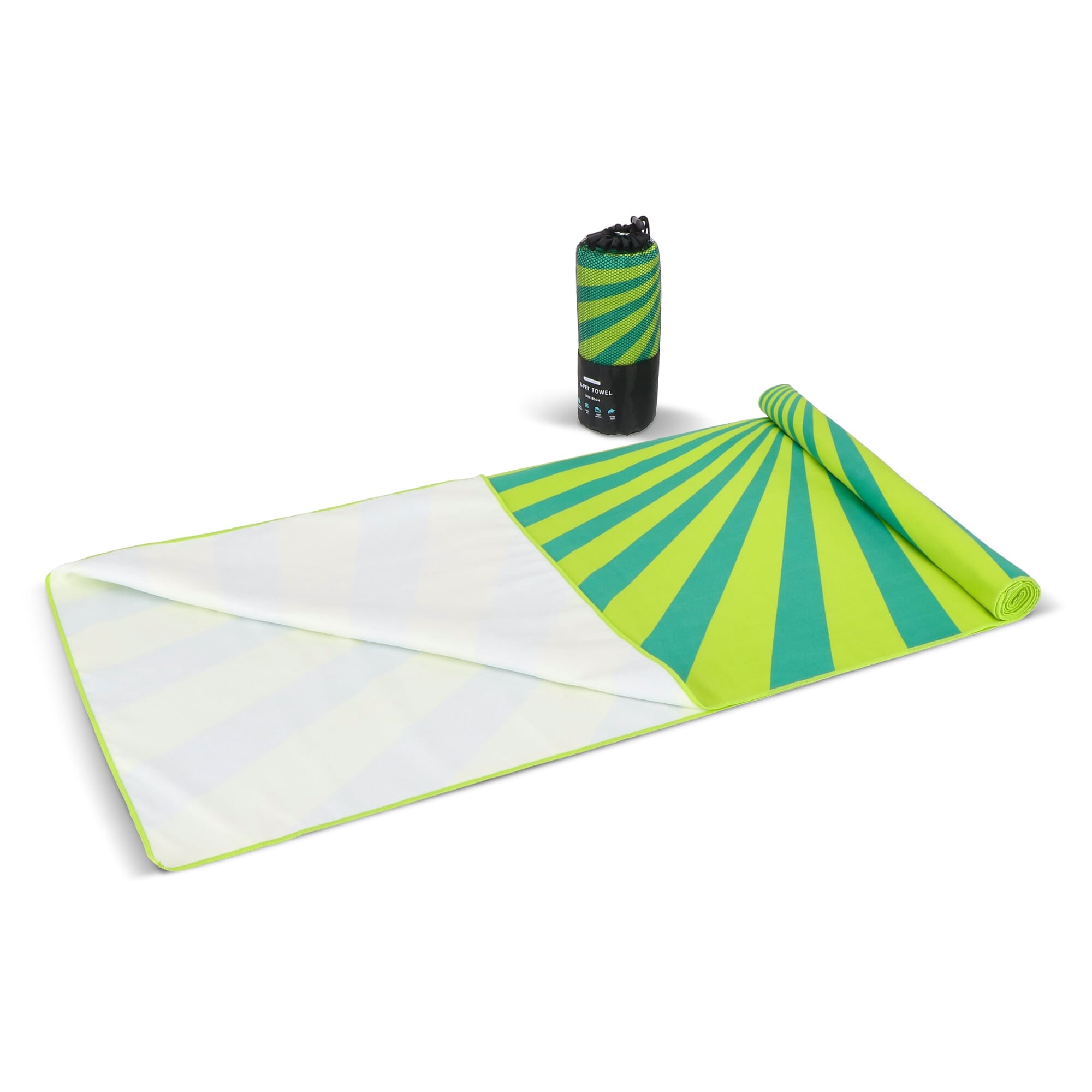 R-PET-Schnelltrocknungs-Strandtuch 100 × 180 cm, Sublimationsdruck
