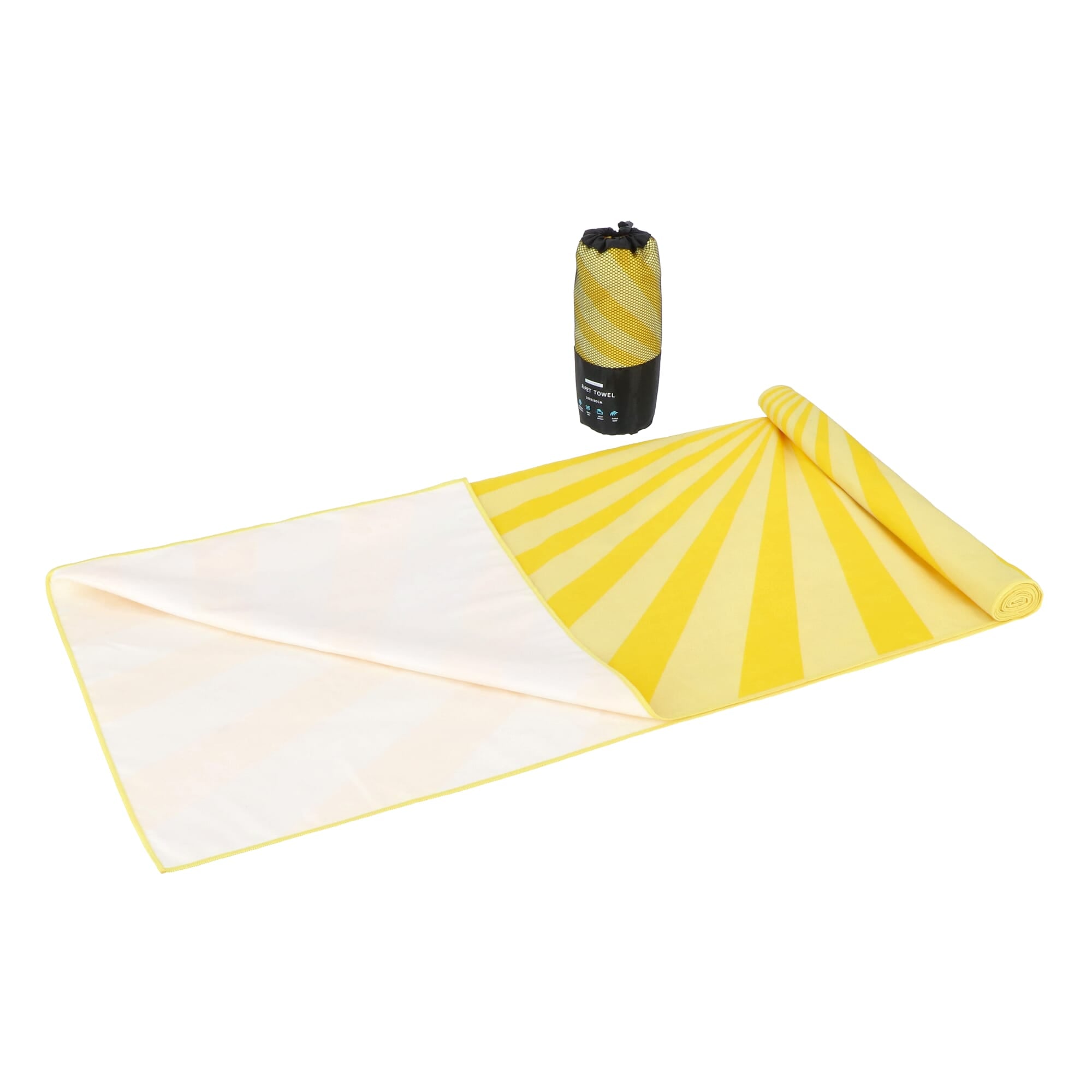 R-PET-Schnelltrocknungs-Strandtuch 100 × 180 cm, Sublimationsdruck