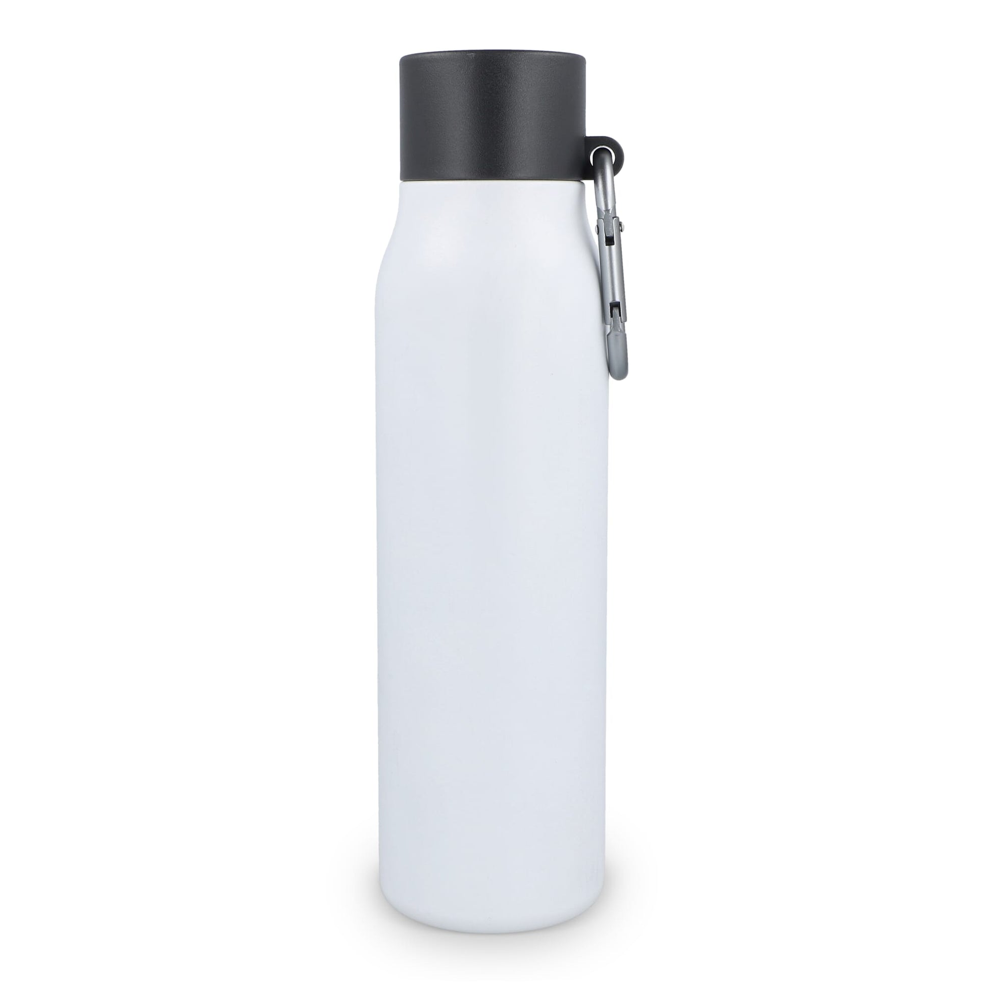 Karabiner mattierte Isolierflasche 600 ml
