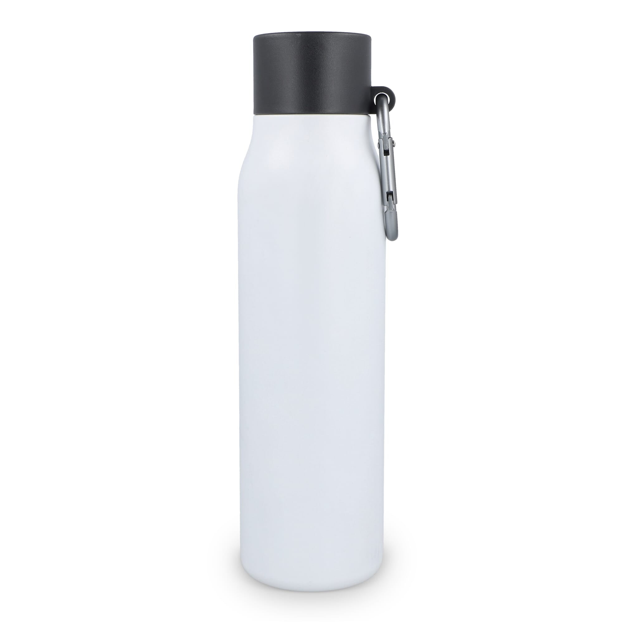 Karabiner mattierte Isolierflasche 600 ml