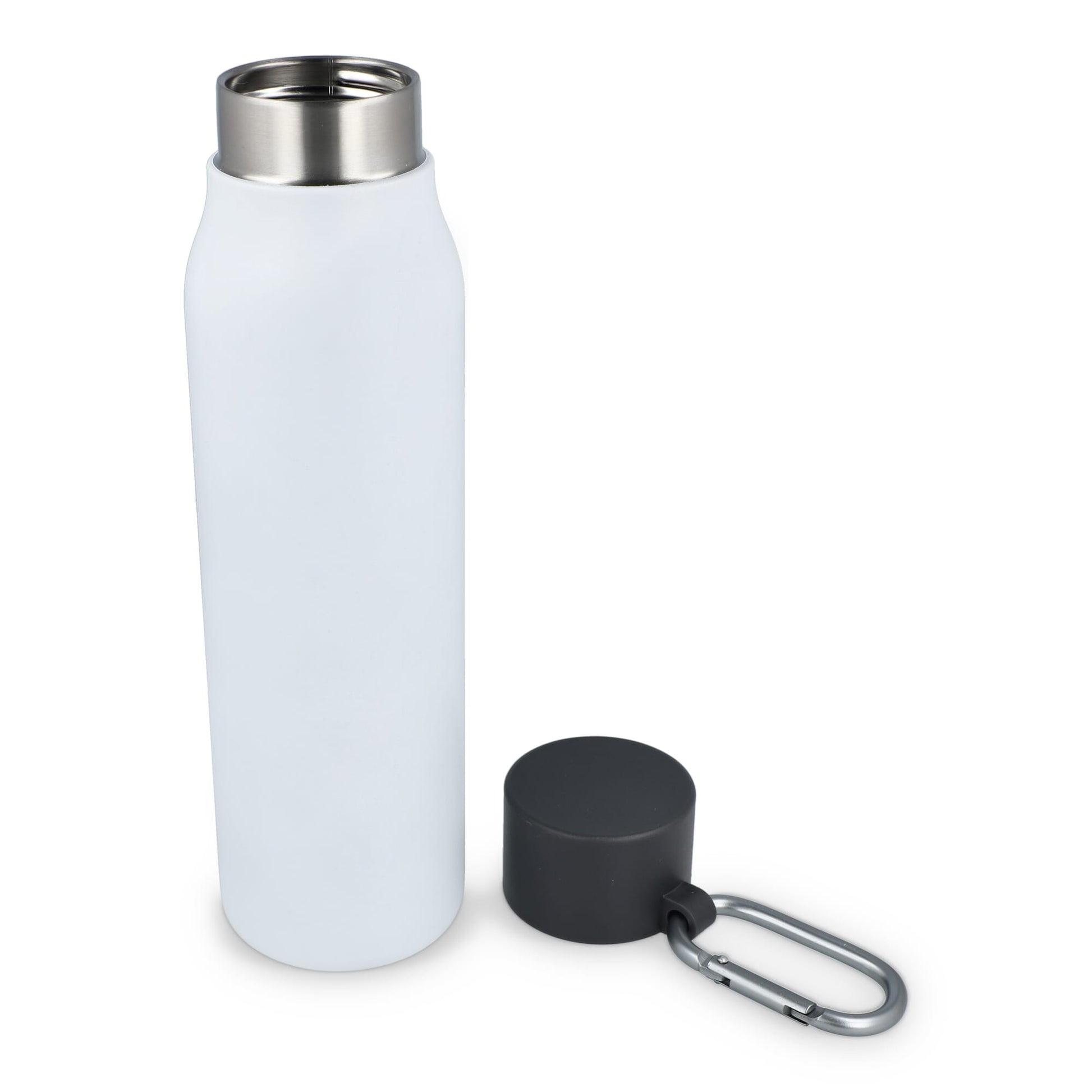 Karabiner mattierte Isolierflasche 600 ml