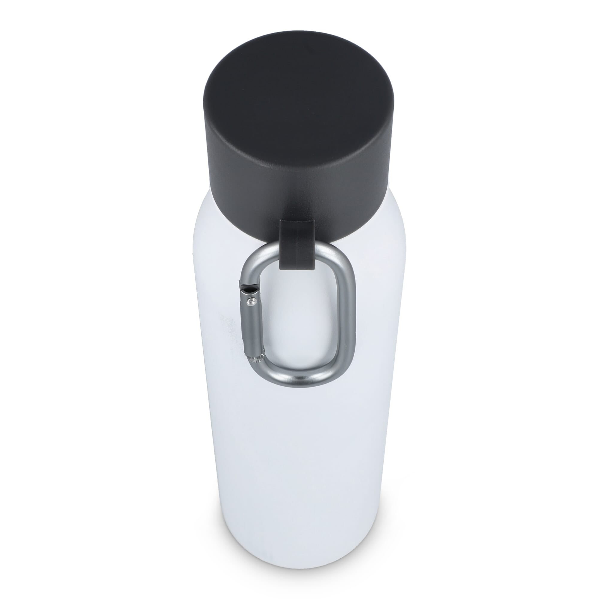 Karabiner mattierte Isolierflasche 600 ml