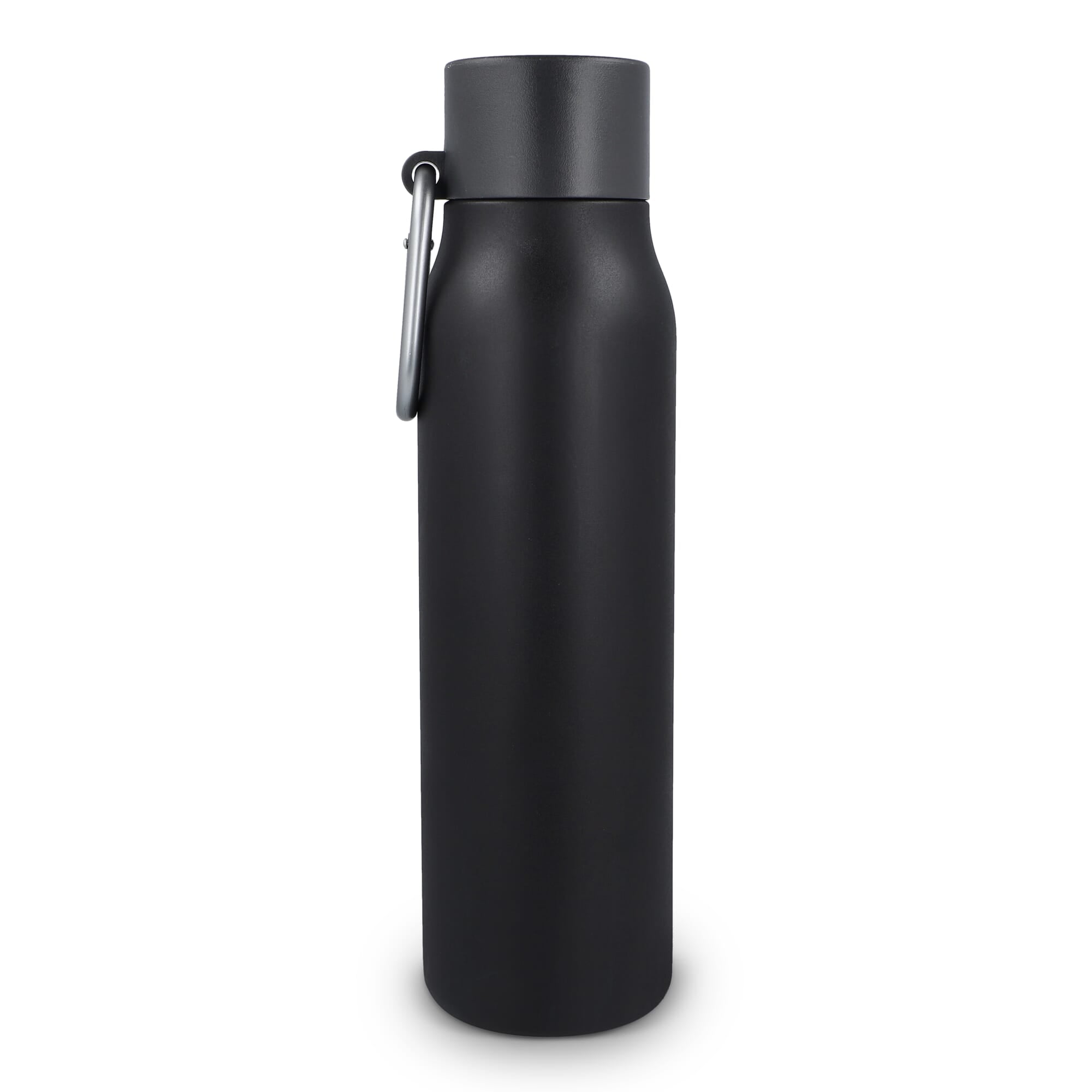 Karabiner mattierte Isolierflasche 600 ml