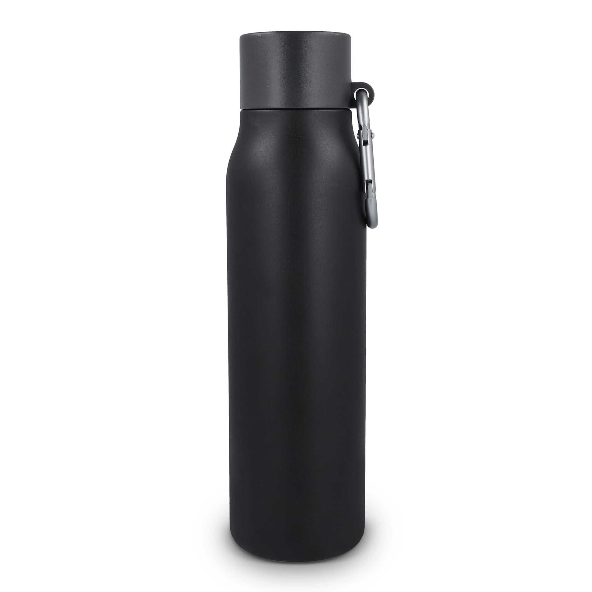 Karabiner mattierte Isolierflasche 600 ml