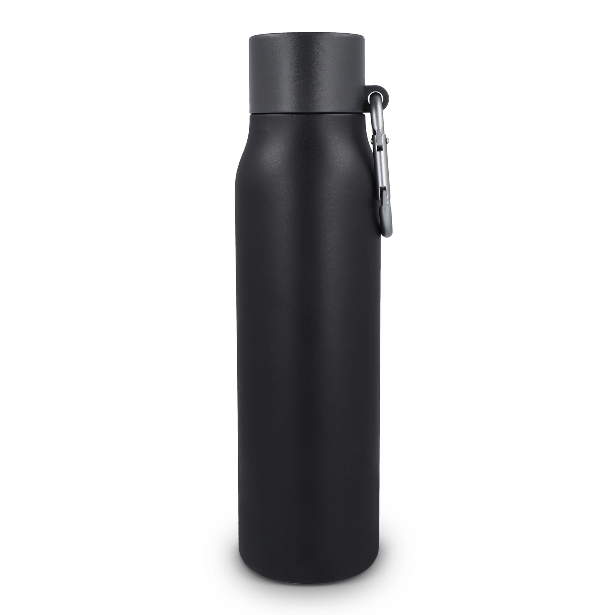 Karabiner mattierte Isolierflasche 600 ml