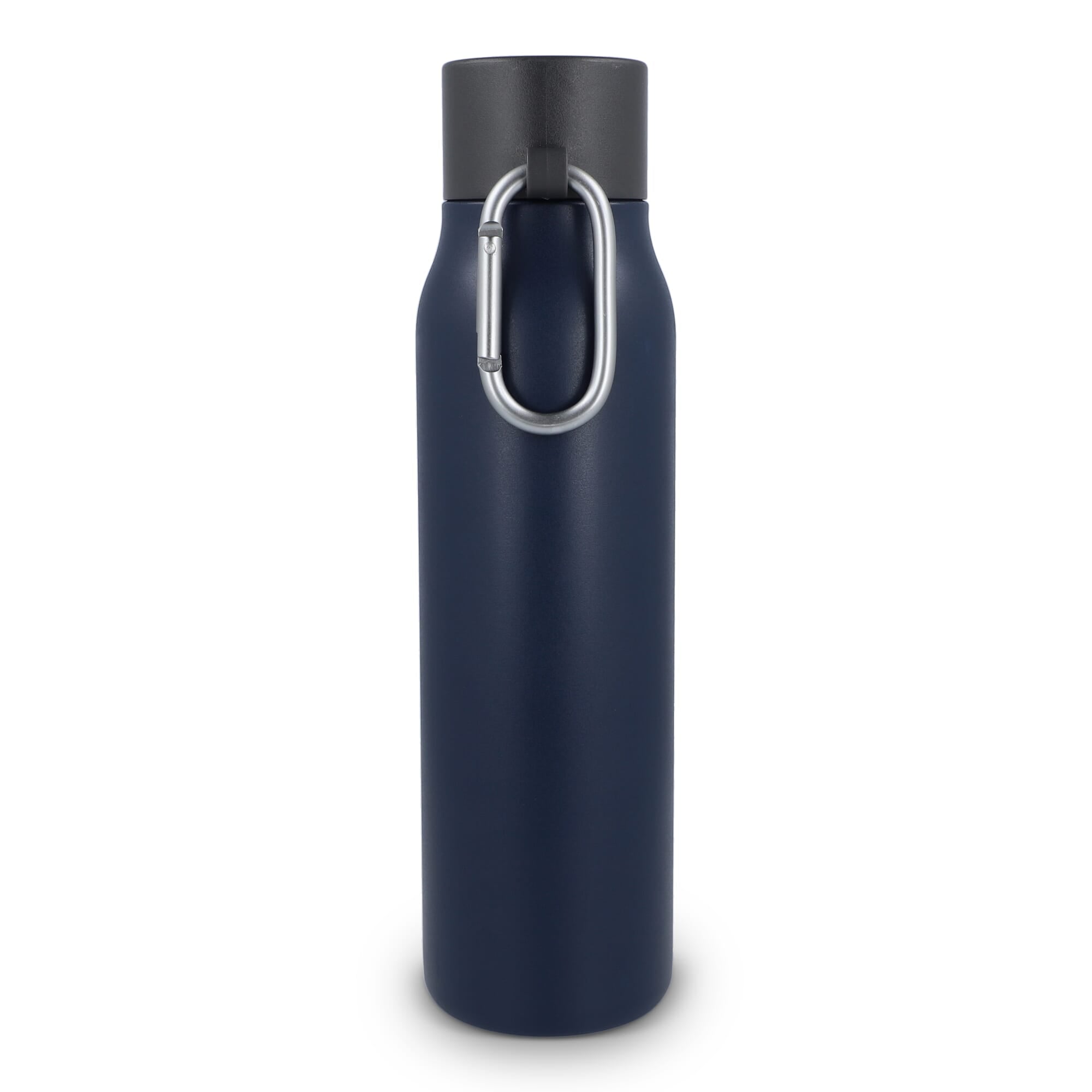Karabiner mattierte Isolierflasche 600 ml