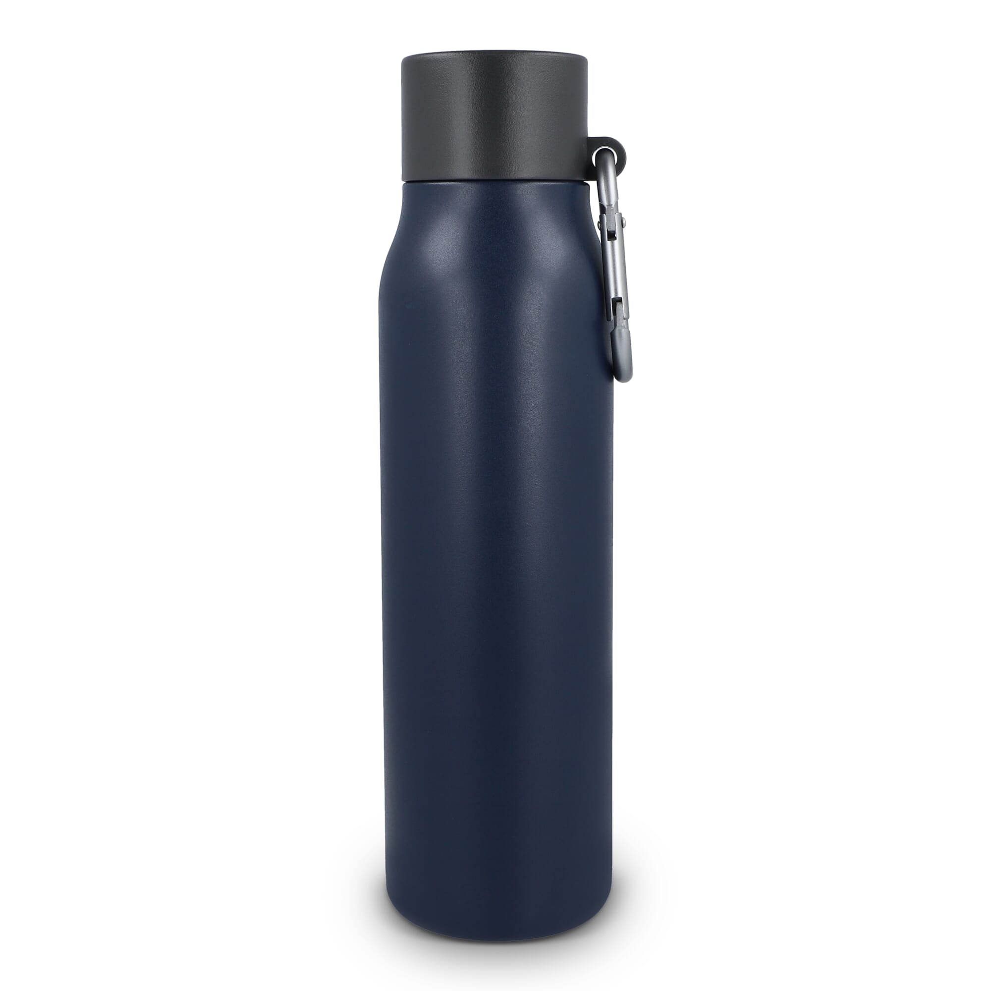 Karabiner mattierte Isolierflasche 600 ml