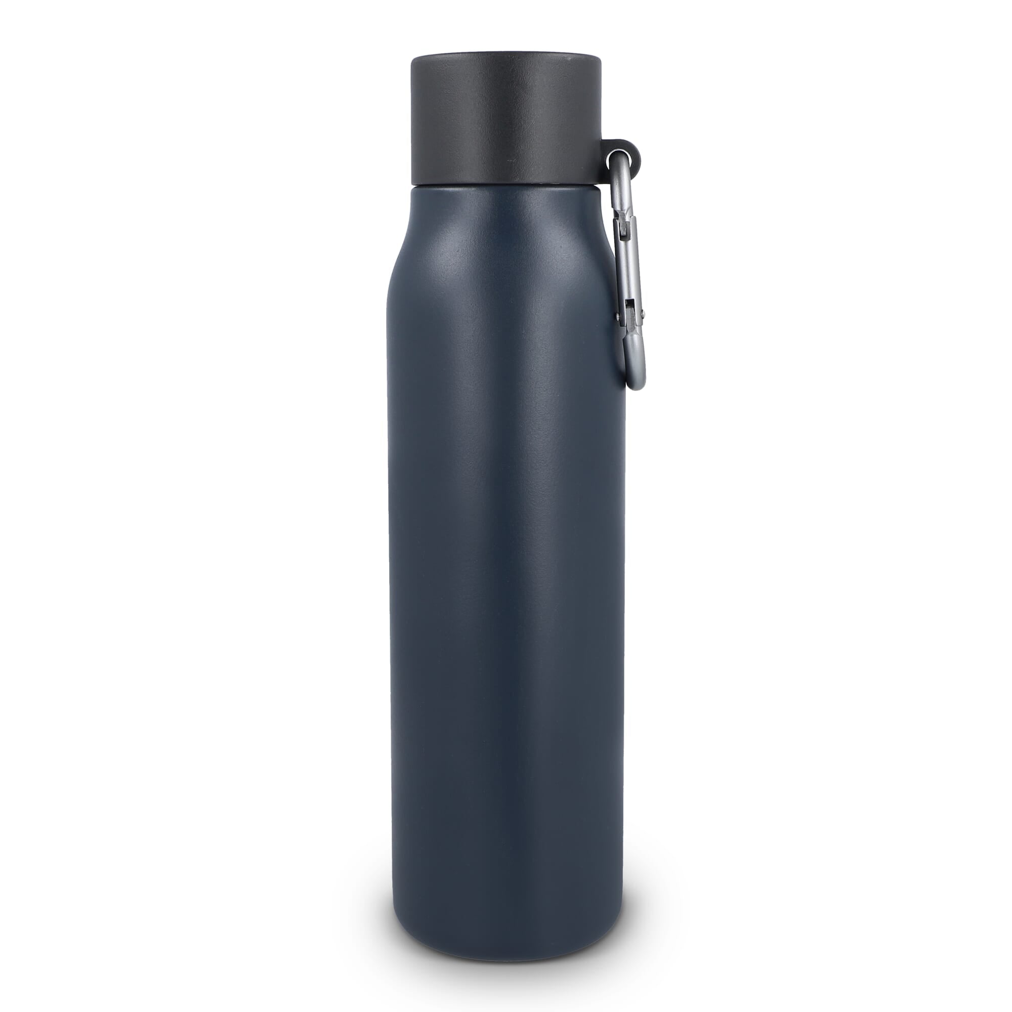 Karabiner mattierte Isolierflasche 600 ml