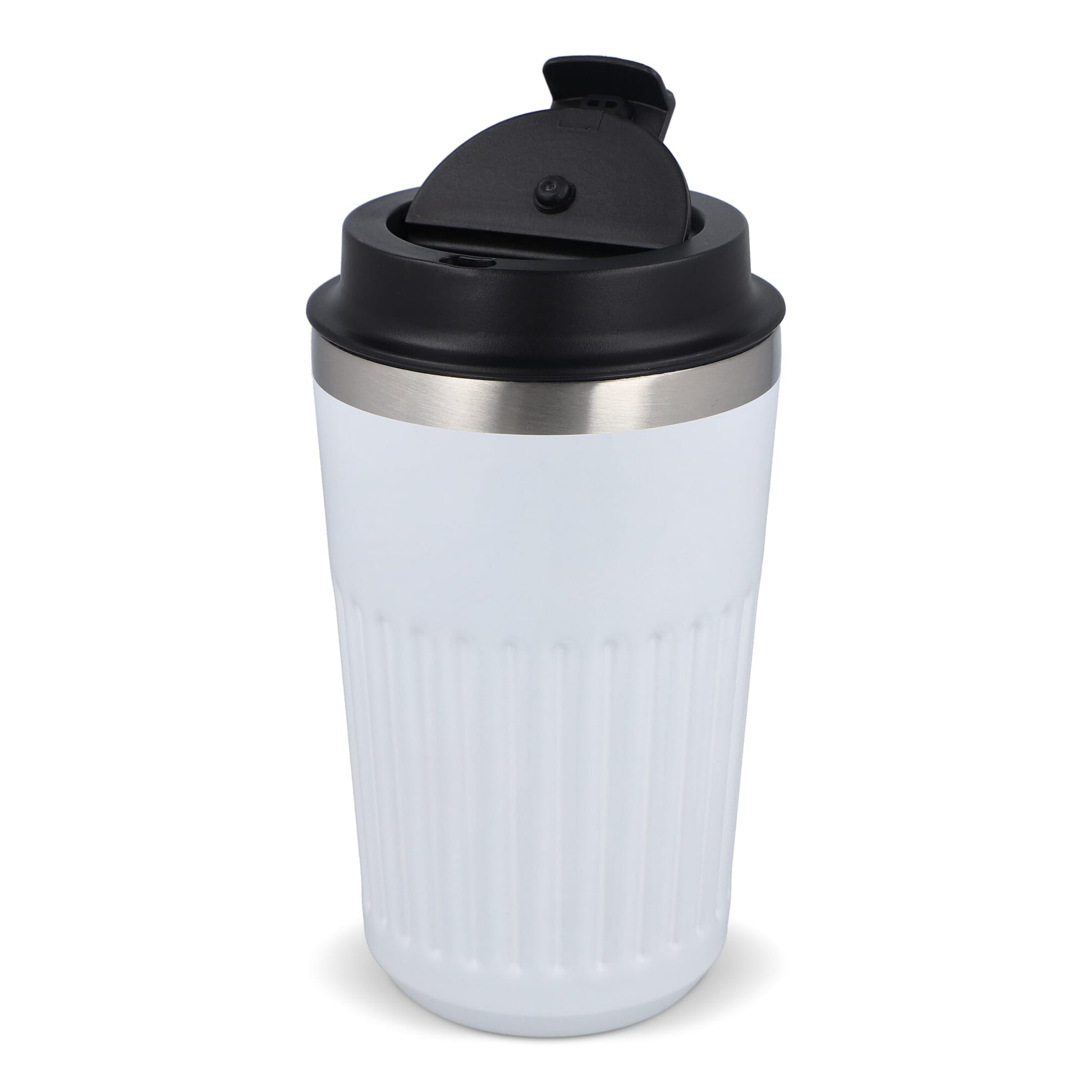 Recycelter Edelstahl-Thermobecher für Kaffee zum Mitnehmen, 400 ml