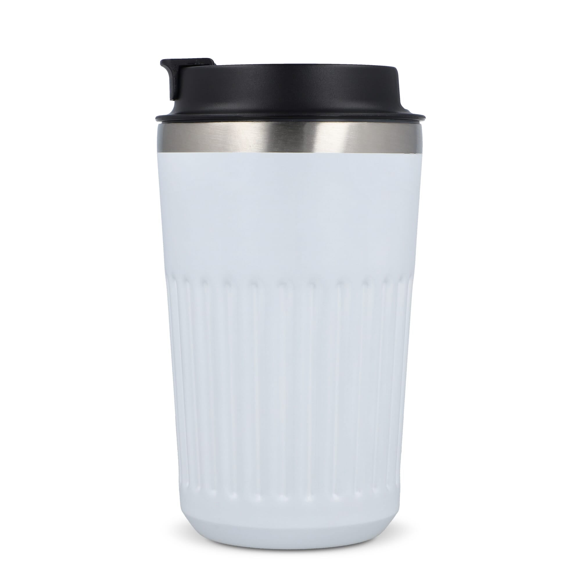 Recycelter Edelstahl-Thermobecher für Kaffee zum Mitnehmen, 400 ml