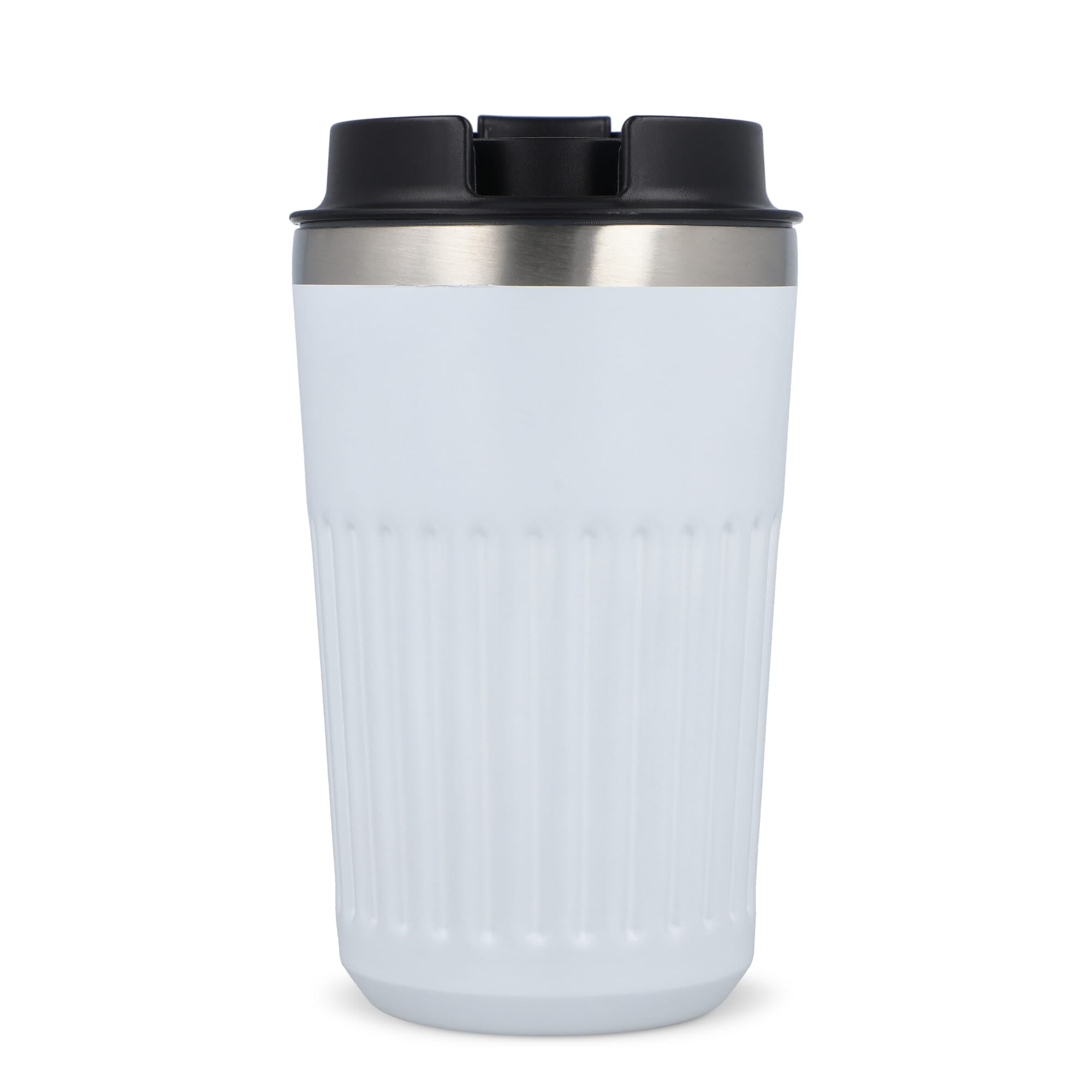 Recycelter Edelstahl-Thermobecher für Kaffee zum Mitnehmen, 400 ml