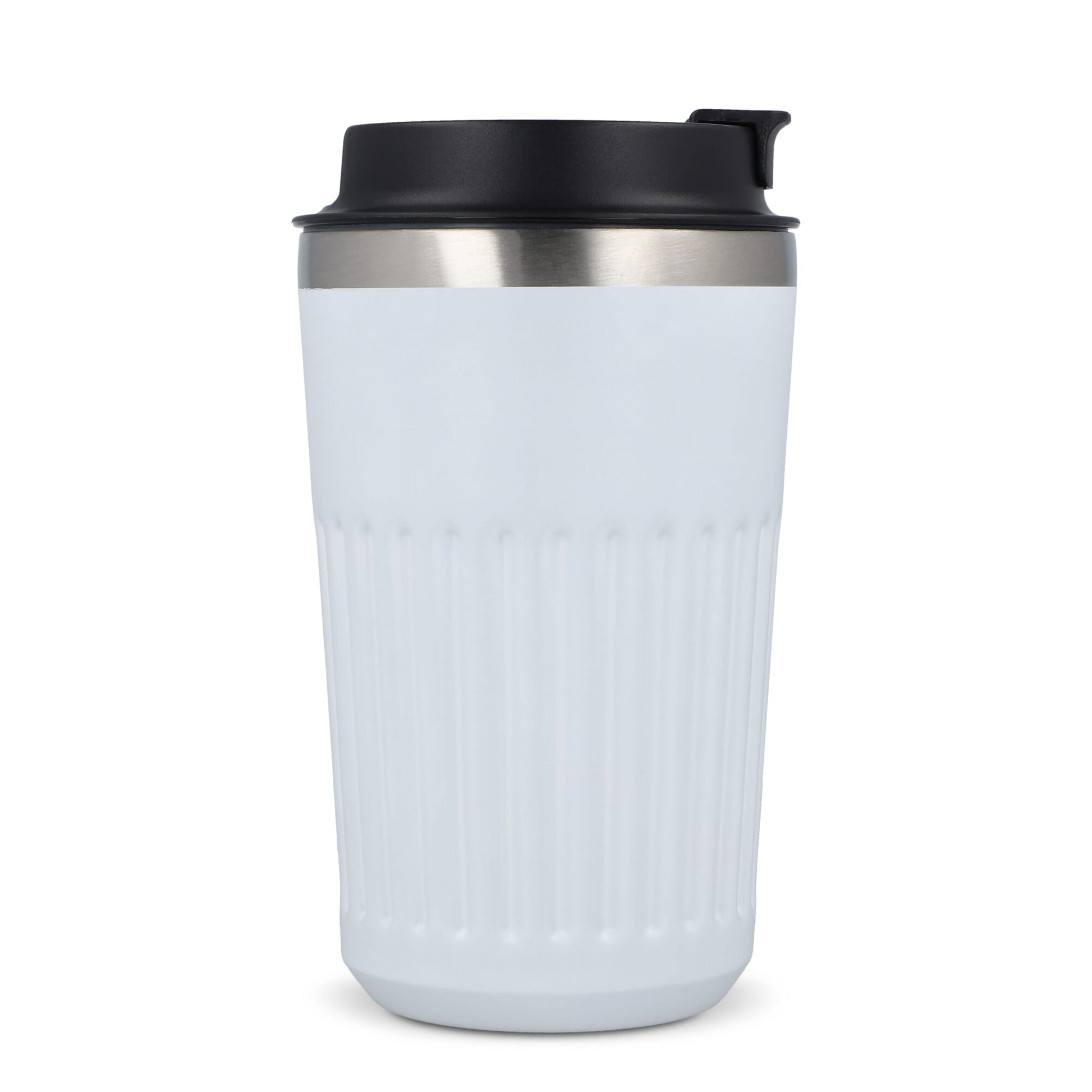 Recycelter Edelstahl-Thermobecher für Kaffee zum Mitnehmen, 400 ml