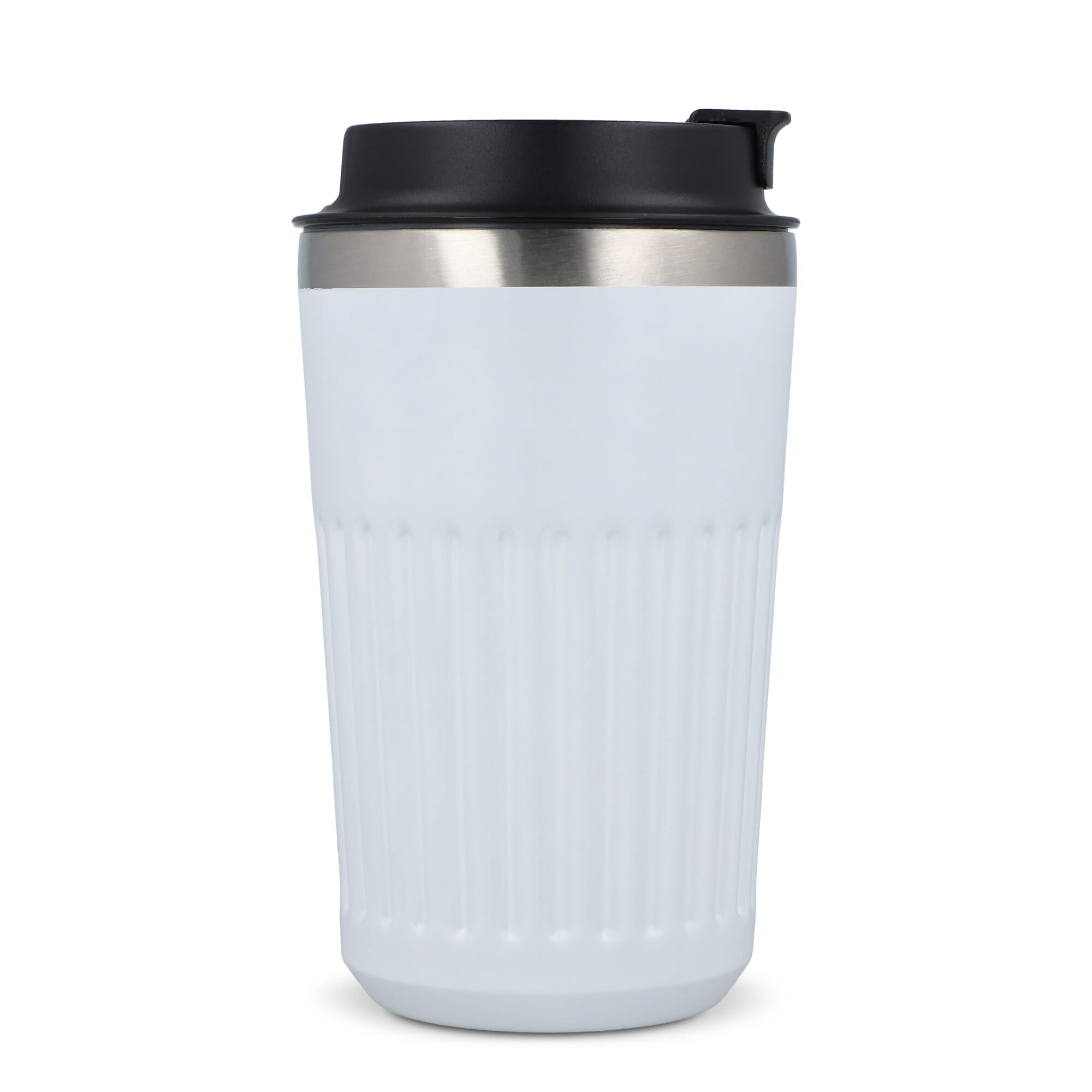 Recycelter Edelstahl-Thermobecher für Kaffee zum Mitnehmen, 400 ml