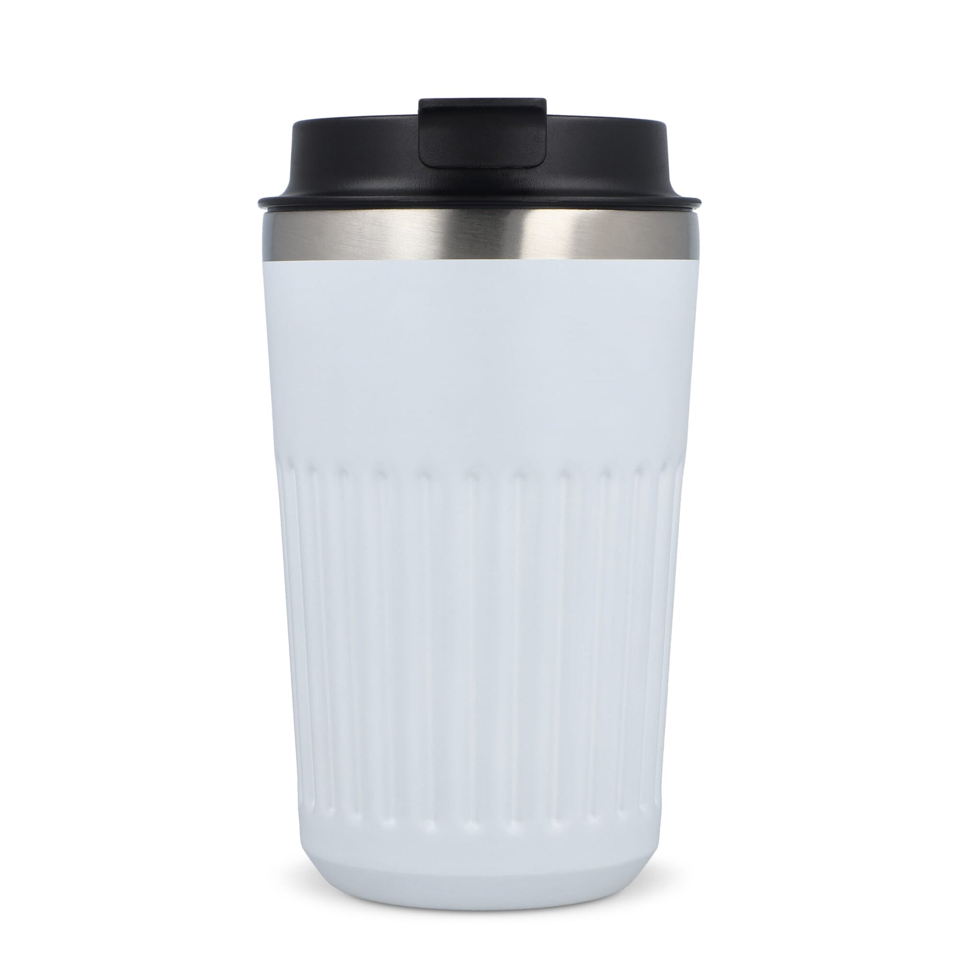 Recycelter Edelstahl-Thermobecher für Kaffee zum Mitnehmen, 400 ml
