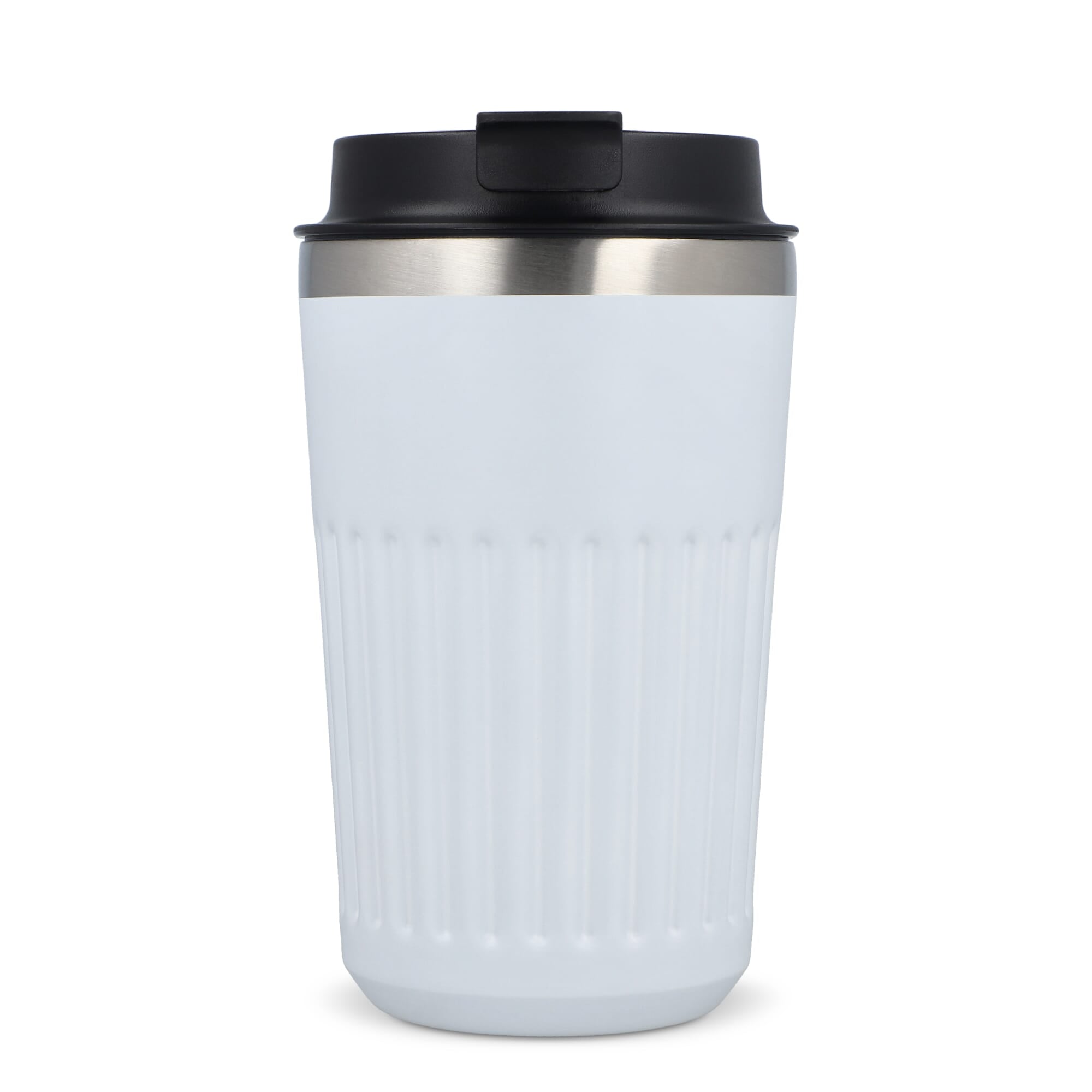 Recycelter Edelstahl-Thermobecher für Kaffee zum Mitnehmen, 400 ml