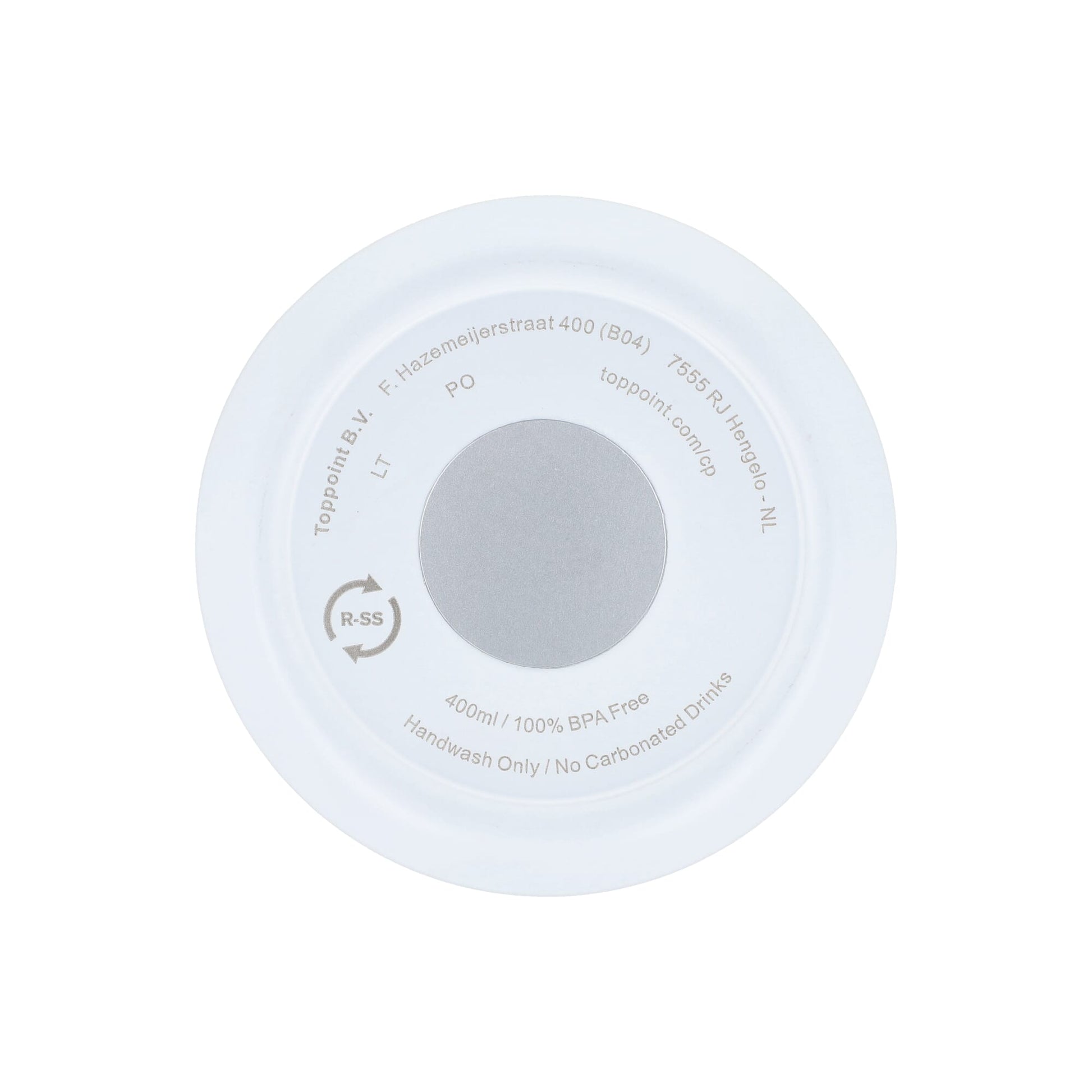 Recycelter Edelstahl-Thermobecher für Kaffee zum Mitnehmen, 400 ml