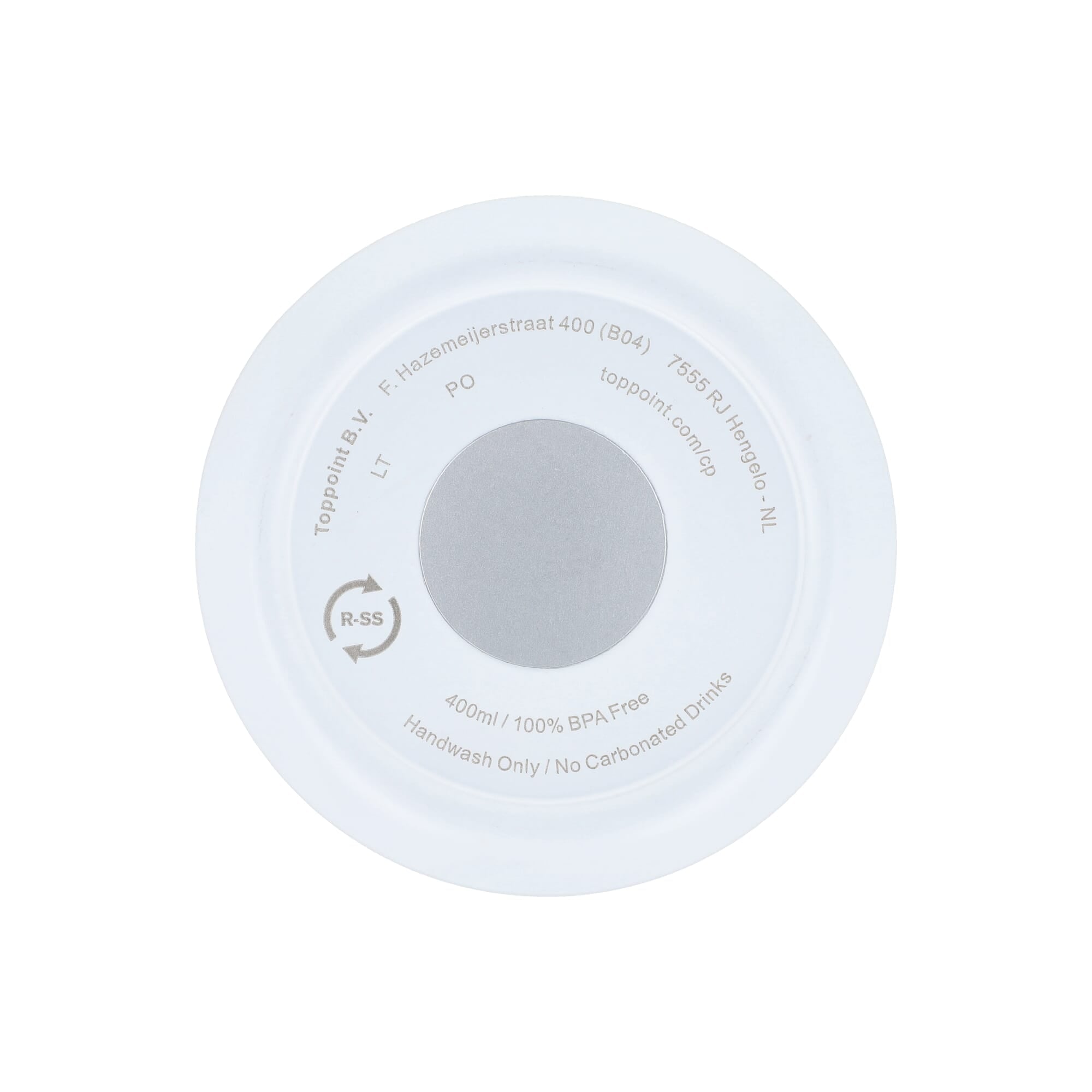 Recycelter Edelstahl-Thermobecher für Kaffee zum Mitnehmen, 400 ml