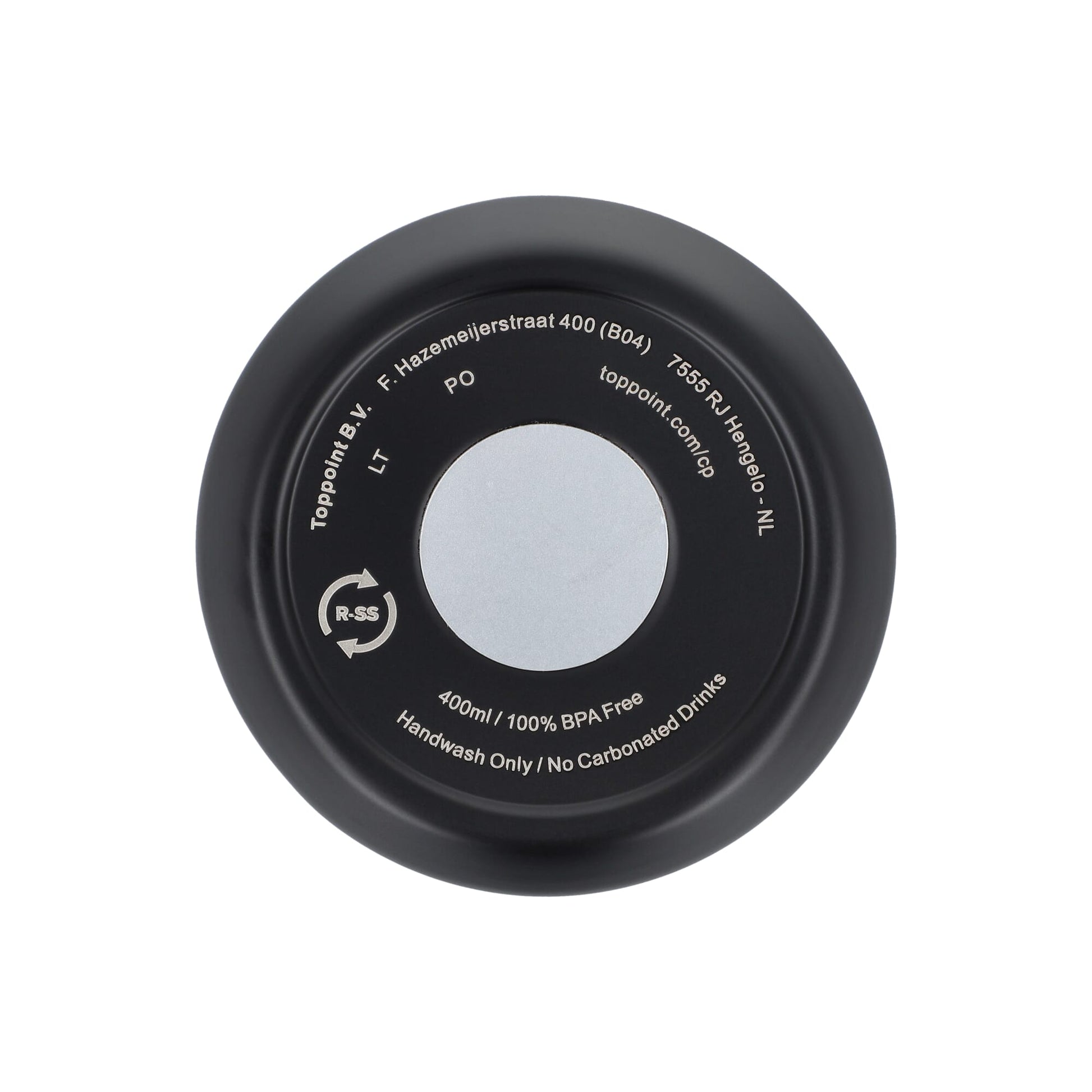 Recycelter Edelstahl-Thermobecher für Kaffee zum Mitnehmen, 400 ml
