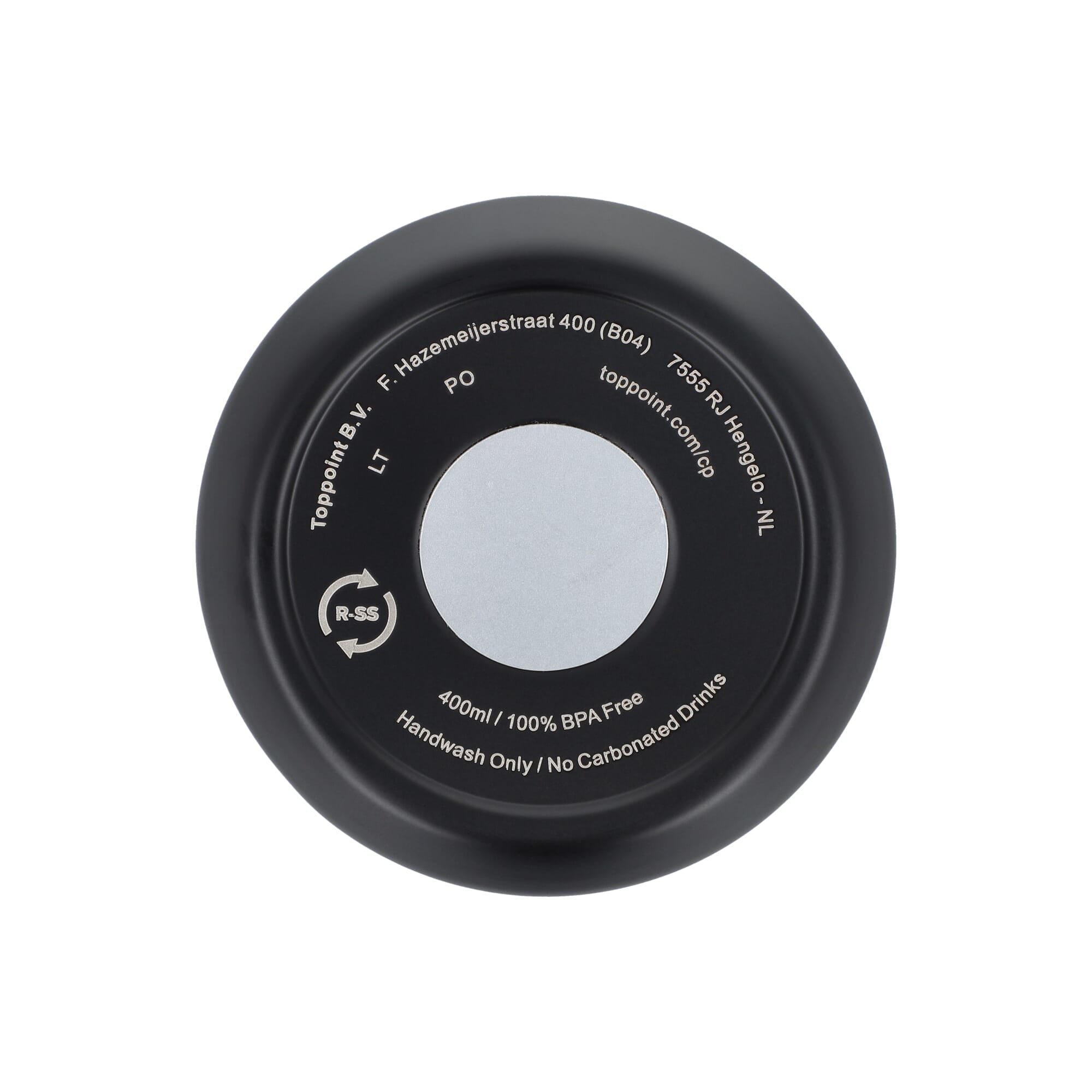 Recycelter Edelstahl-Thermobecher für Kaffee zum Mitnehmen, 400 ml