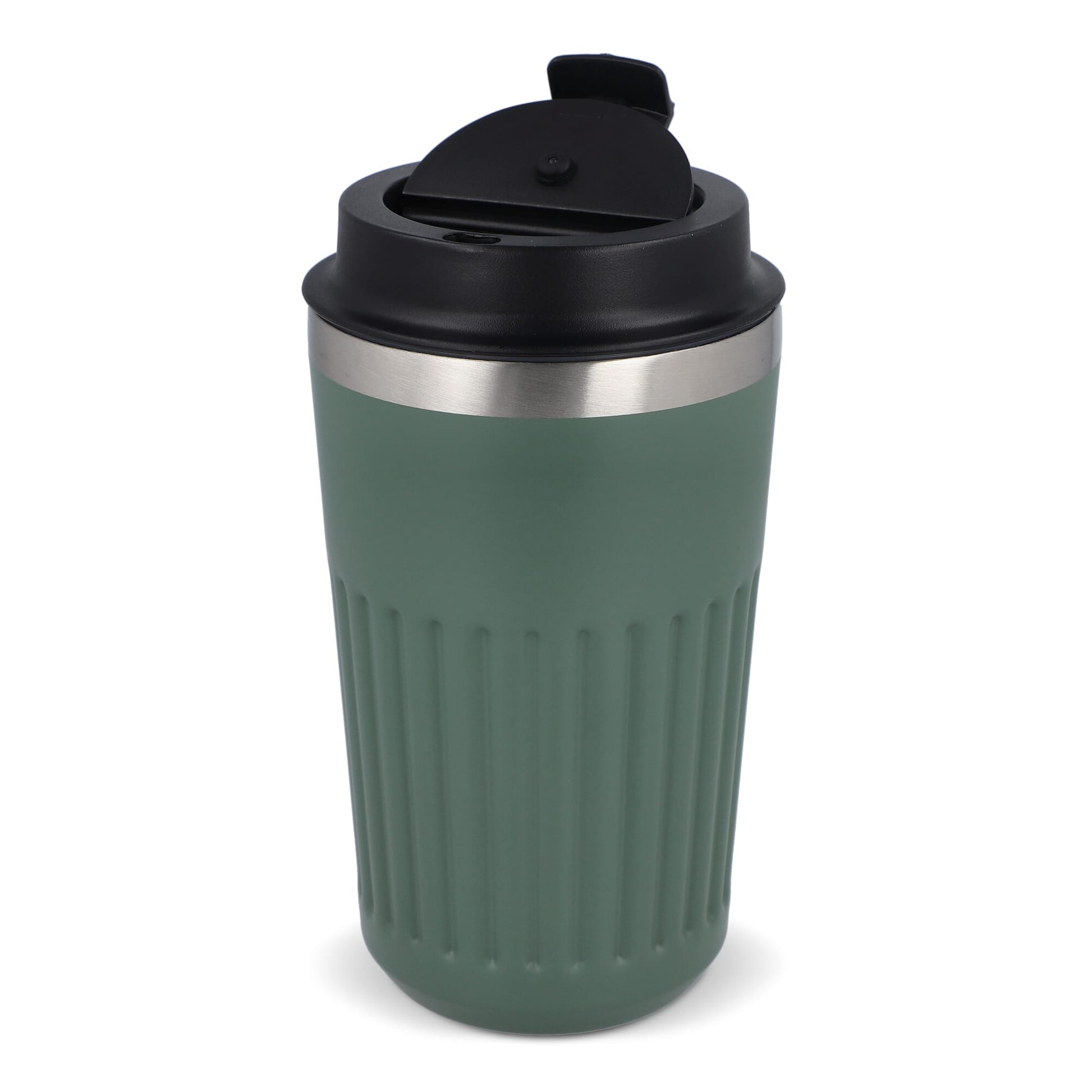 Recycelter Edelstahl-Thermobecher für Kaffee zum Mitnehmen, 400 ml