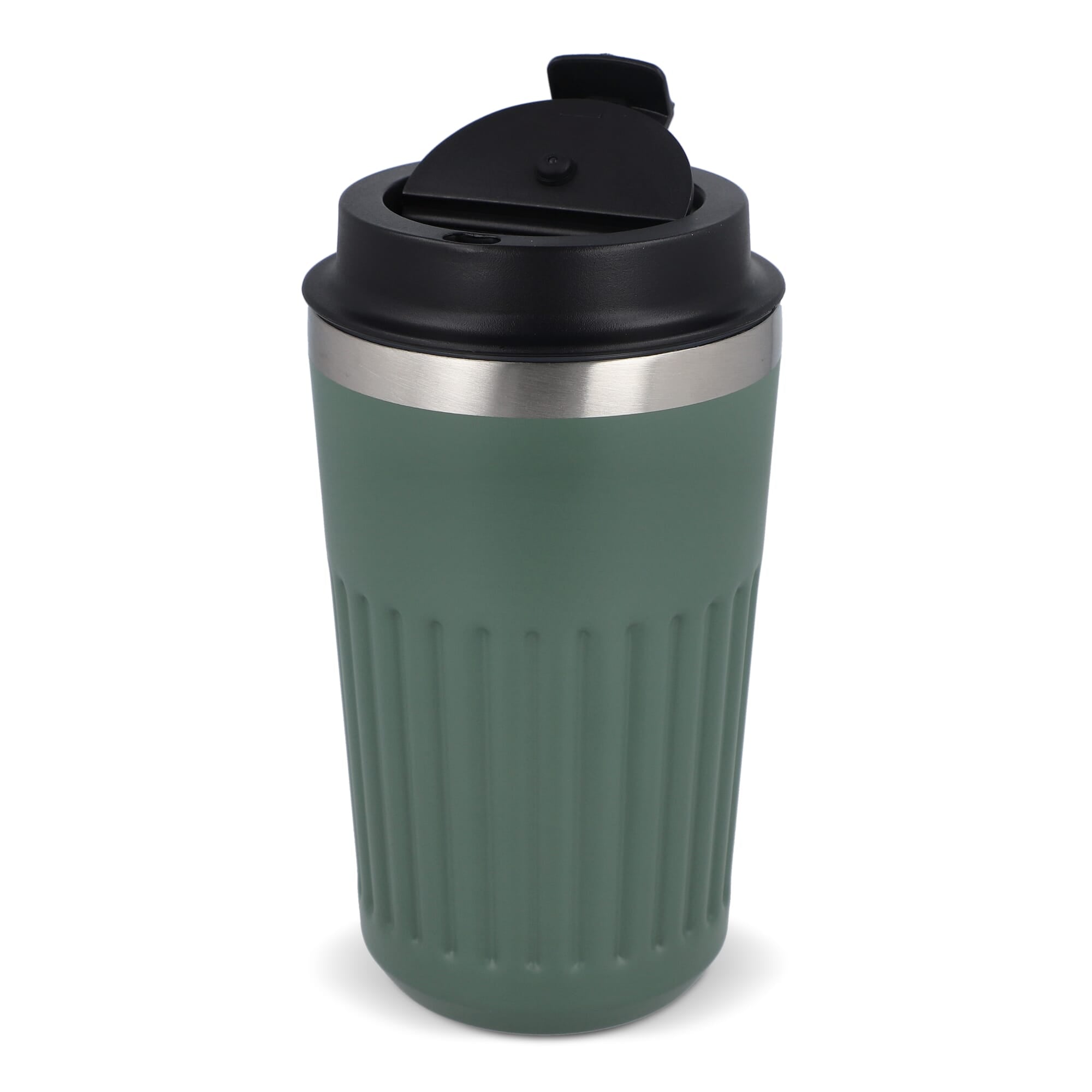 Recycelter Edelstahl-Thermobecher für Kaffee zum Mitnehmen, 400 ml