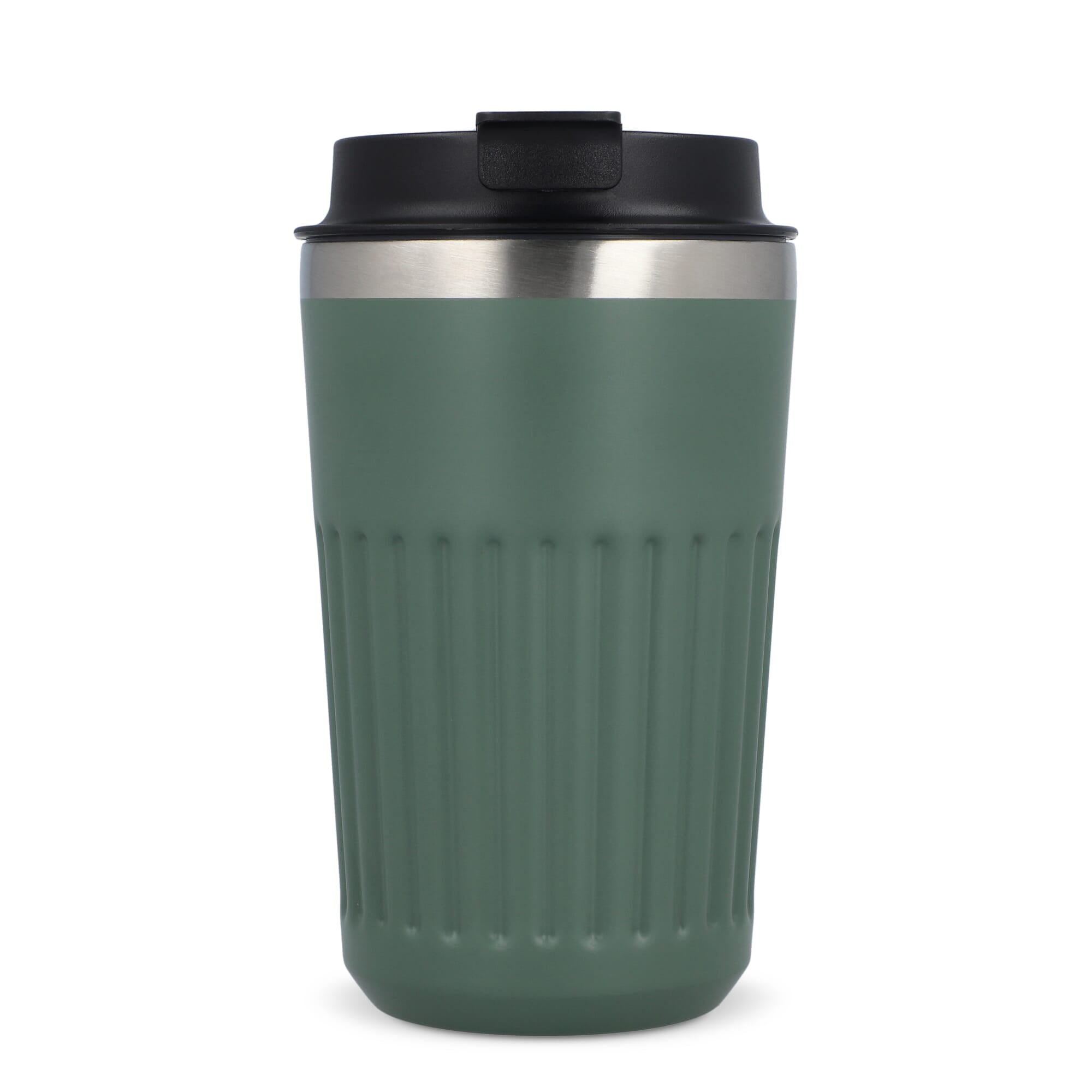 Recycelter Edelstahl-Thermobecher für Kaffee zum Mitnehmen, 400 ml