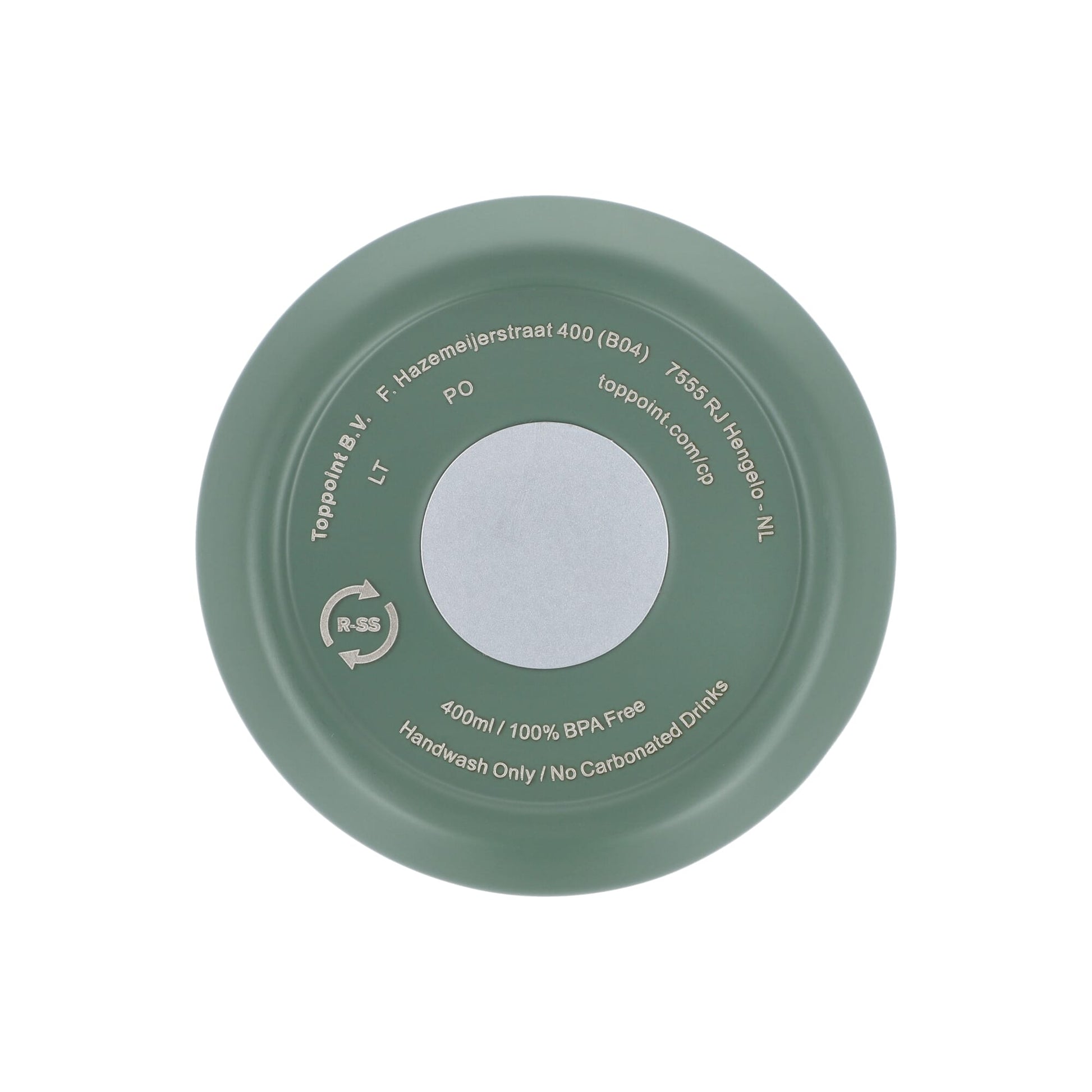 Recycelter Edelstahl-Thermobecher für Kaffee zum Mitnehmen, 400 ml