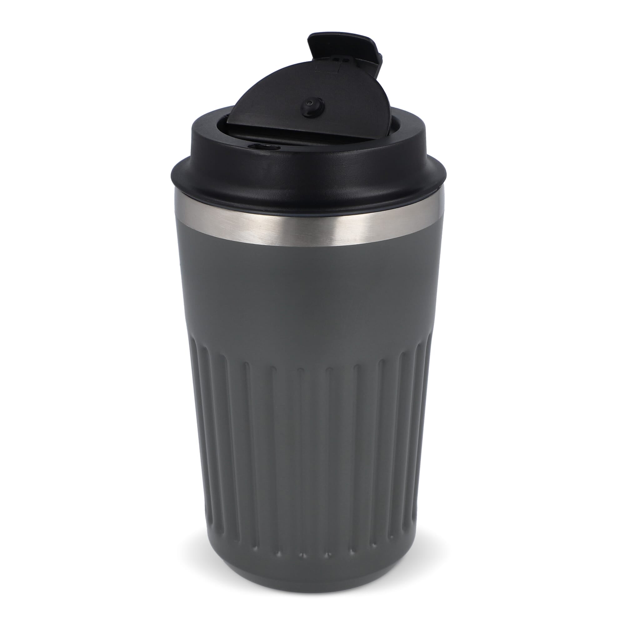 Recycelter Edelstahl-Thermobecher für Kaffee zum Mitnehmen, 400 ml