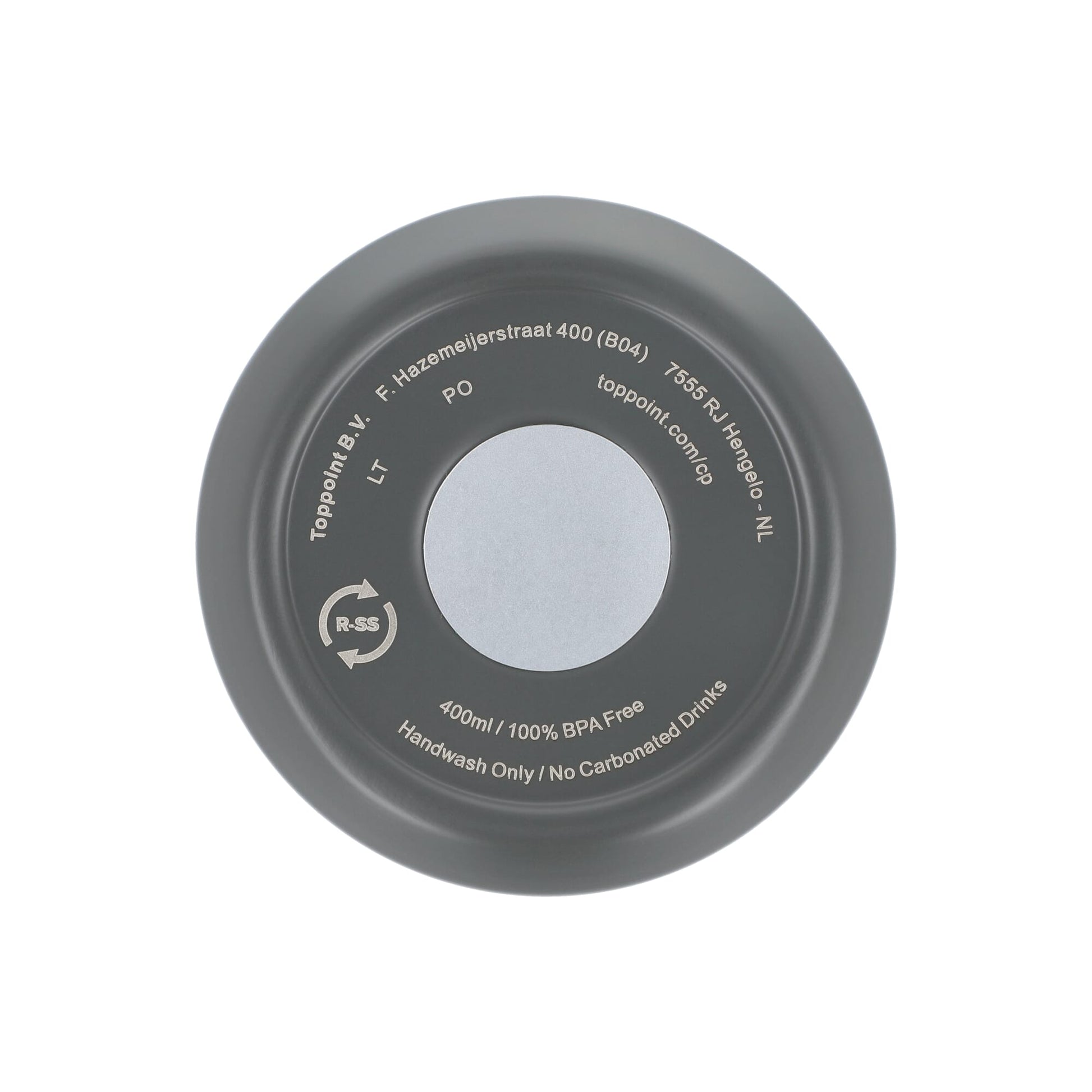 Recycelter Edelstahl-Thermobecher für Kaffee zum Mitnehmen, 400 ml