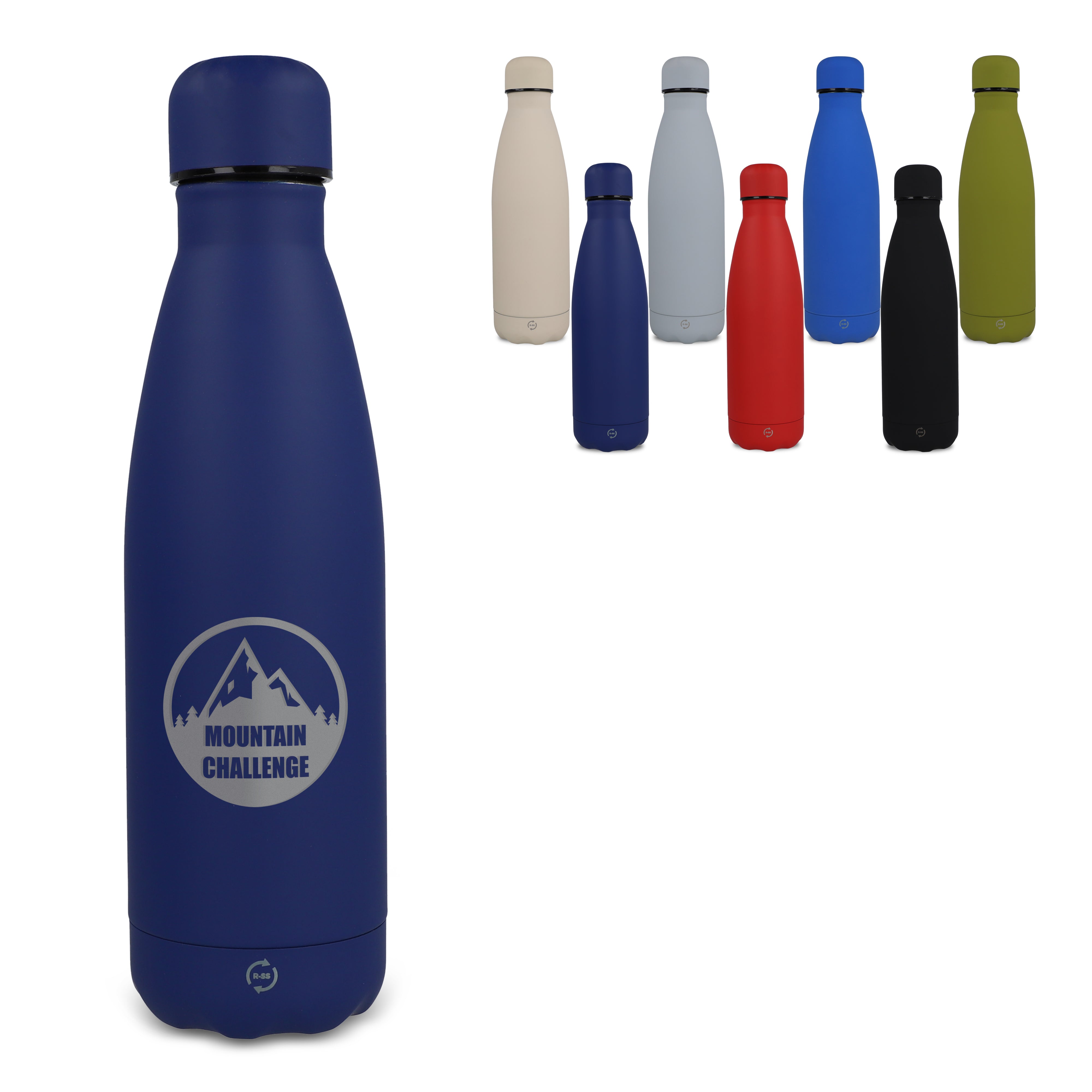Isolierflasche R-SWING Softtouch 500 ml aus recyceltem Edelstahl