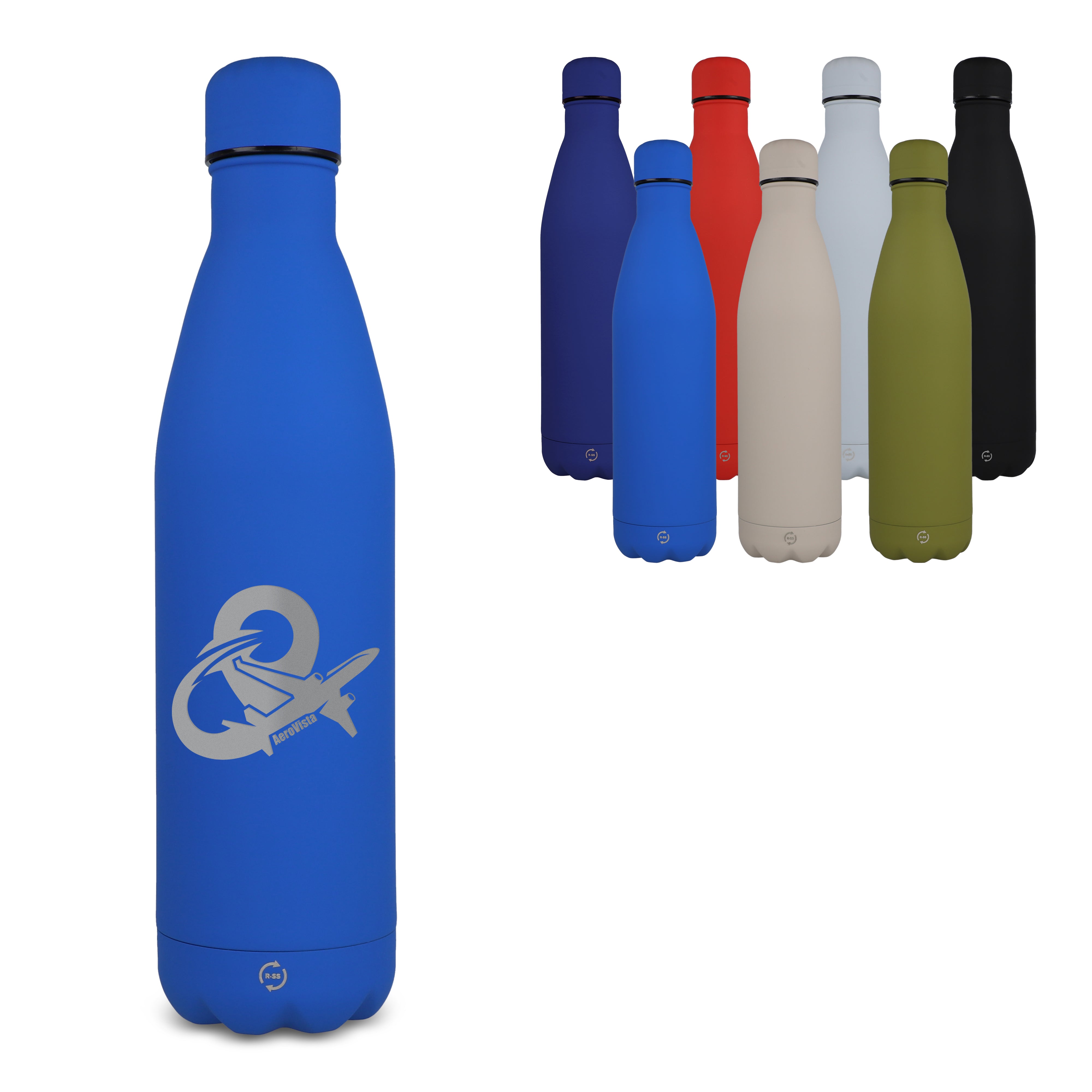 Isolierflasche R-SWING Softtouch 750 ml aus recyceltem Edelstahl