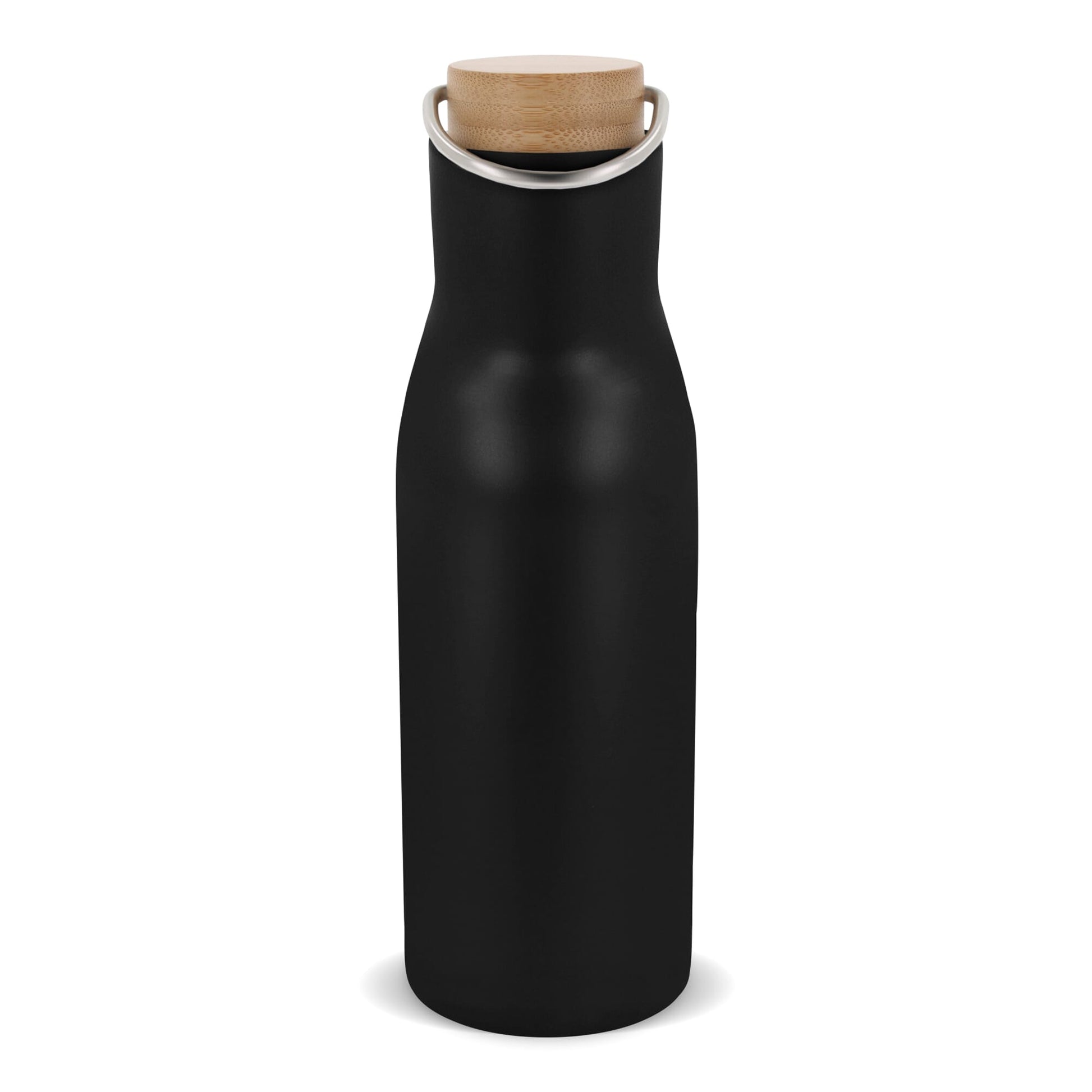 Isolier-Flasche mit Bambusdeckel, 500ml